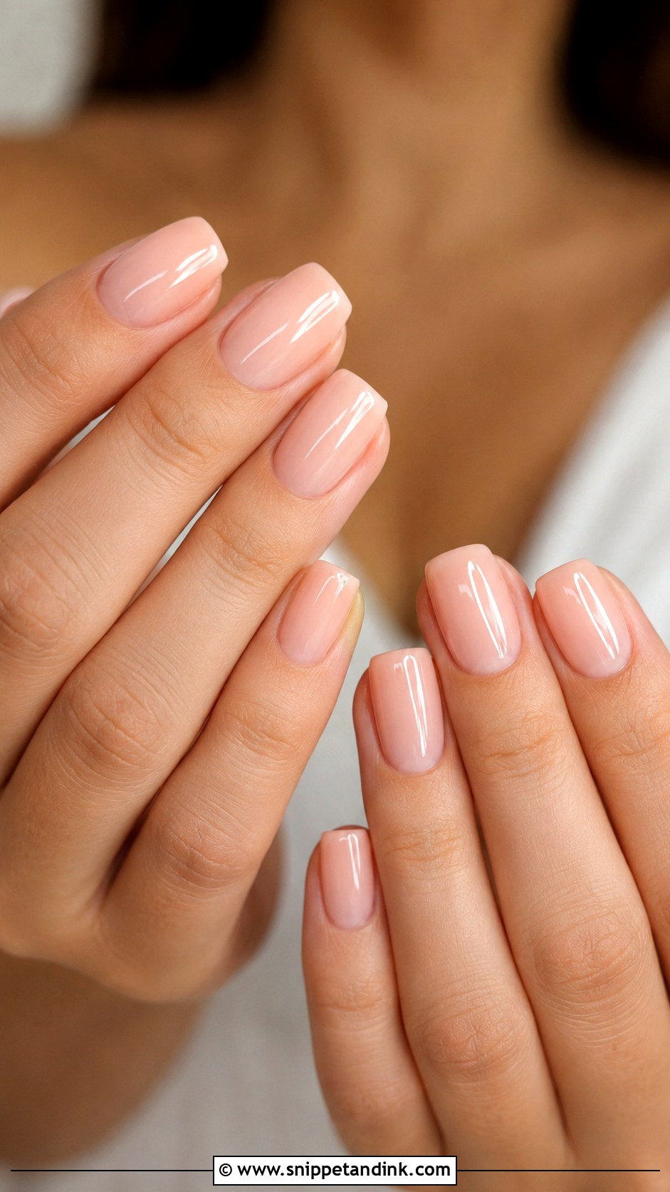 Blush Square Wedding Nails - Snippet and Ink - 20 Blush Wedding Nails