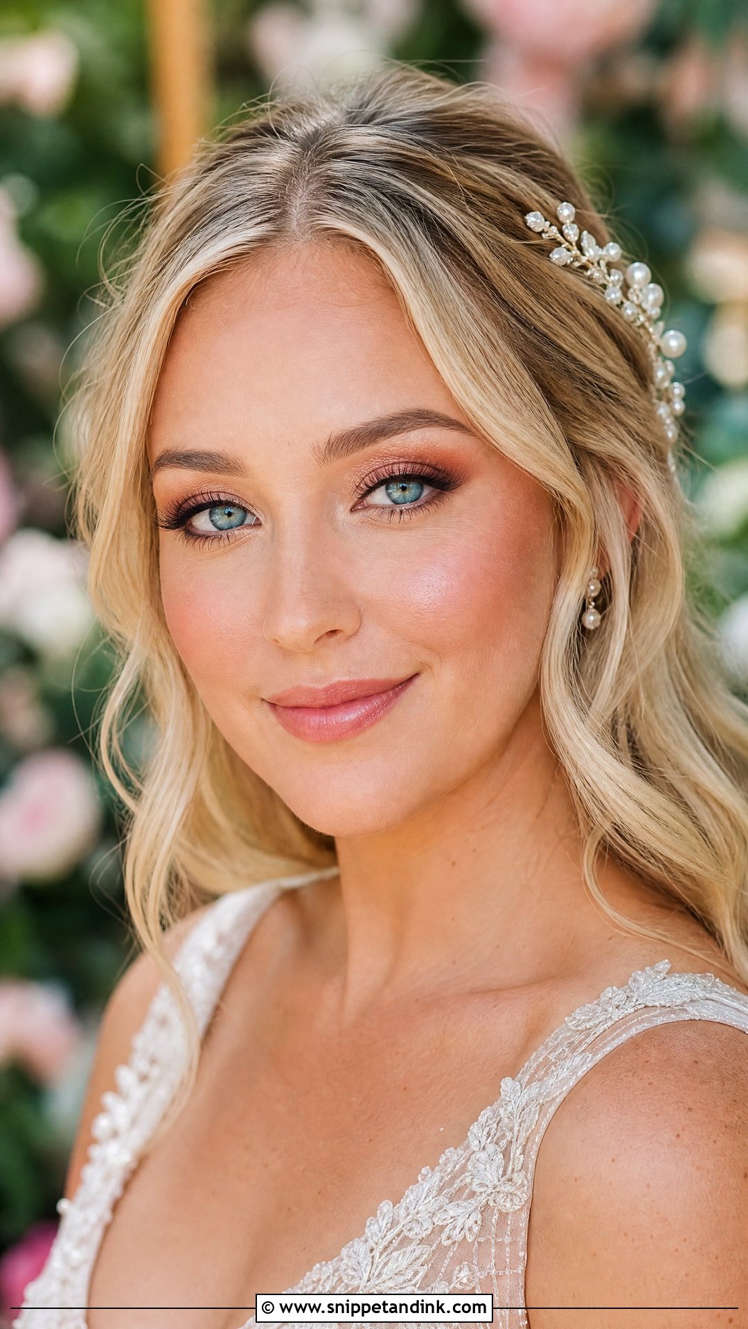 Blush Wedding Makeup For Blue Eyes - Snippet and Ink - 20 Blush Wedding Makeup Ideas