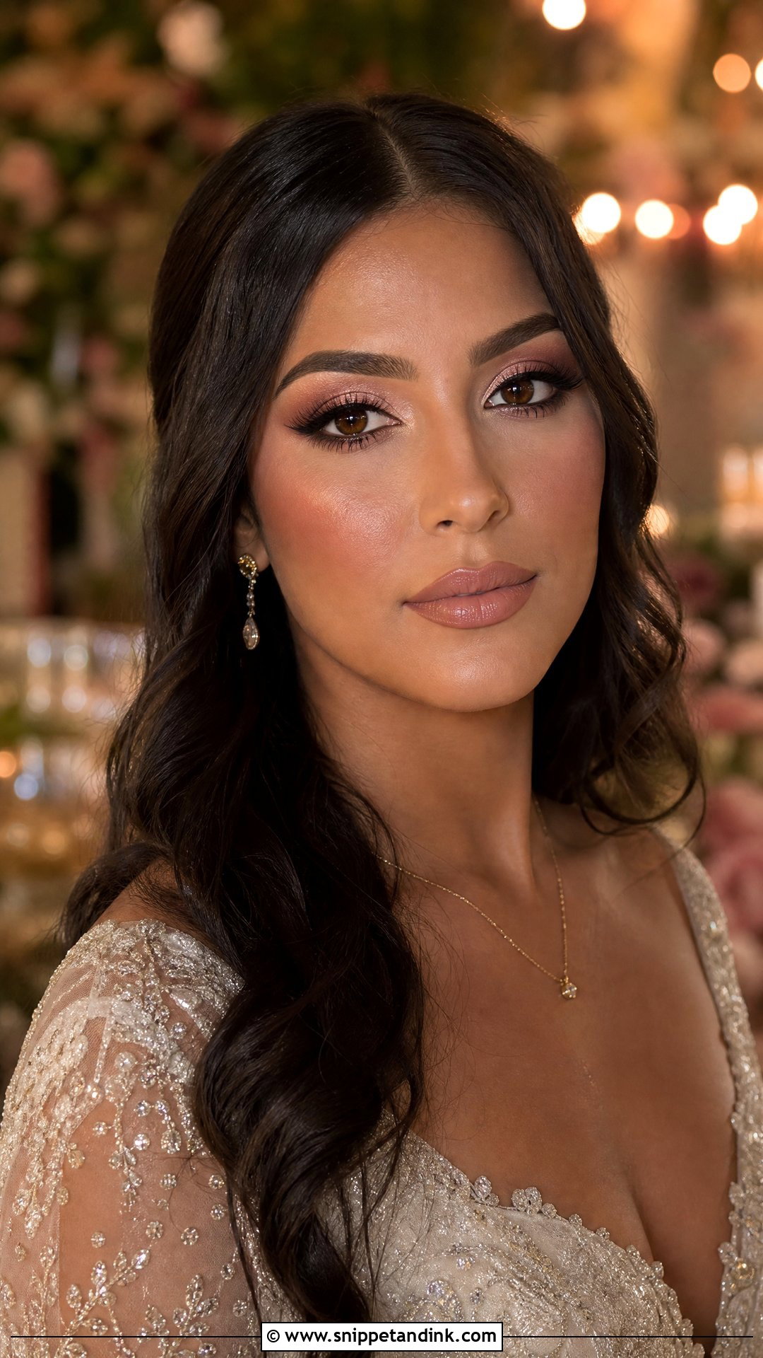 Blush Wedding Makeup For Brown Eyes - Snippet and Ink - 20 Blush Wedding Makeup Ideas
