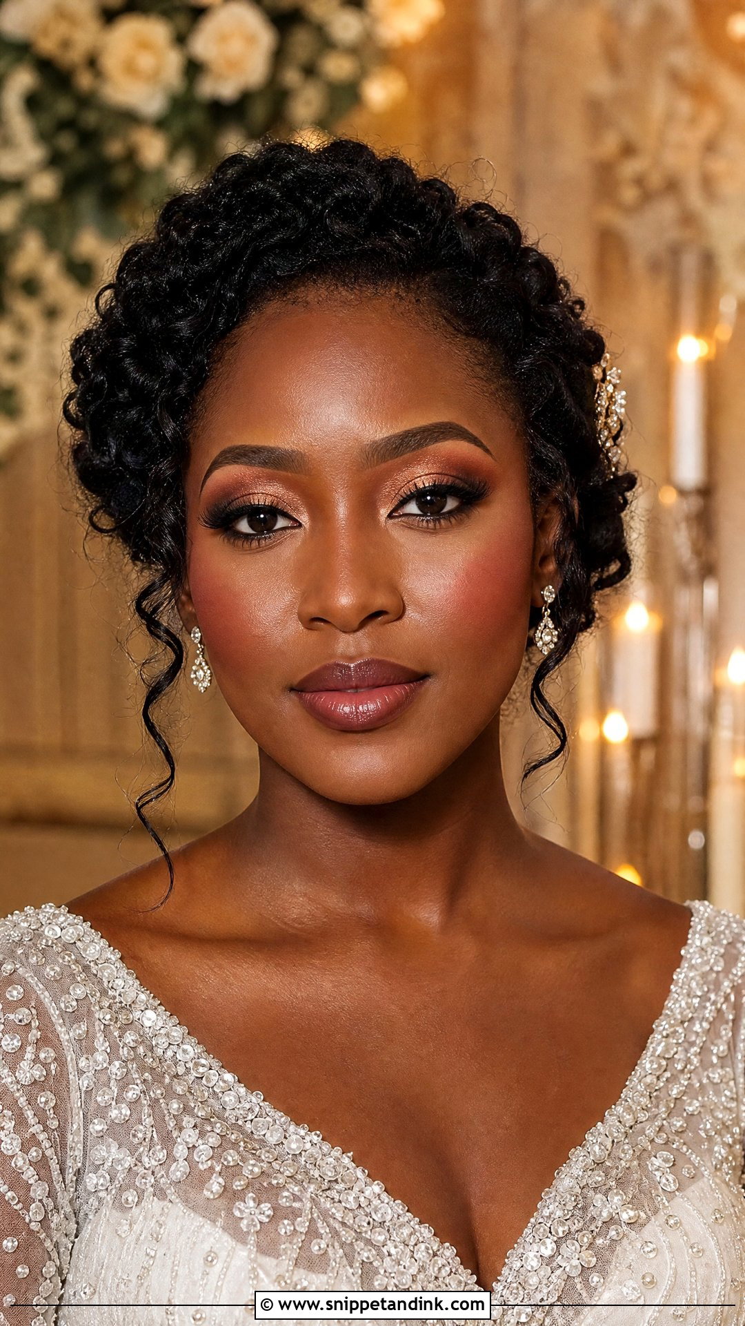 Blush Wedding Makeup For Deep Skin - Snippet and Ink - 20 Blush Wedding Makeup Ideas