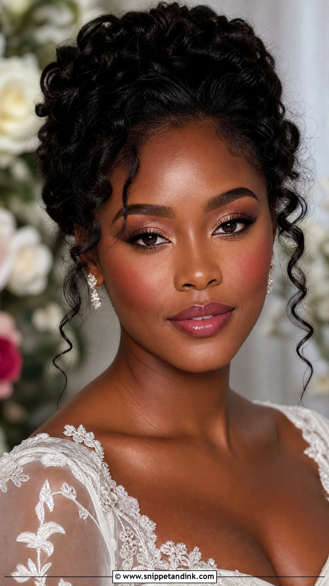 Blushed Winter Bridal Makeup - Snippet and Ink - 20 Winter Bridal Makeup Ideas