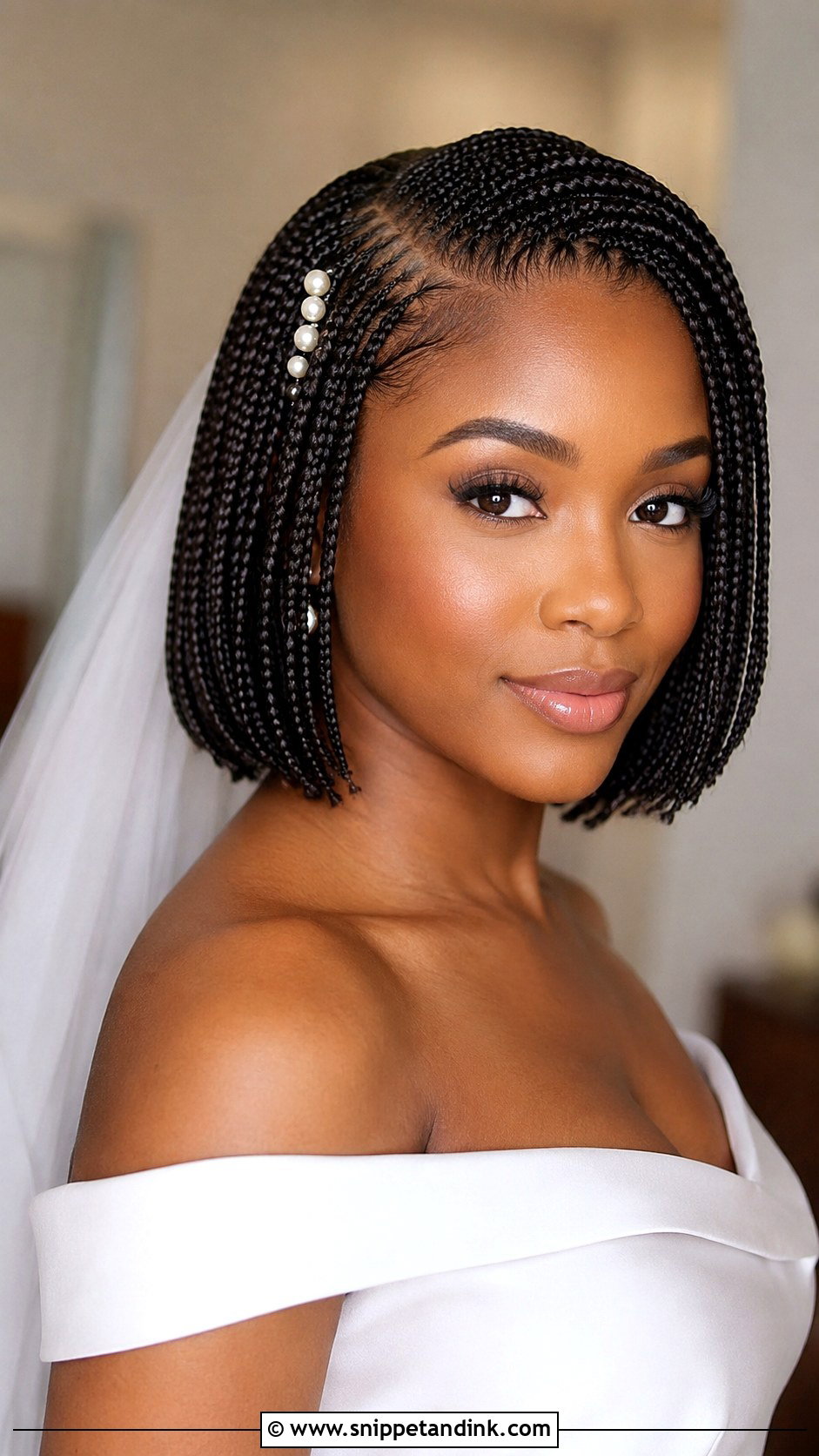 Bob Box Braids Wedding - Snippet and Ink - 15 Wedding Box Braids