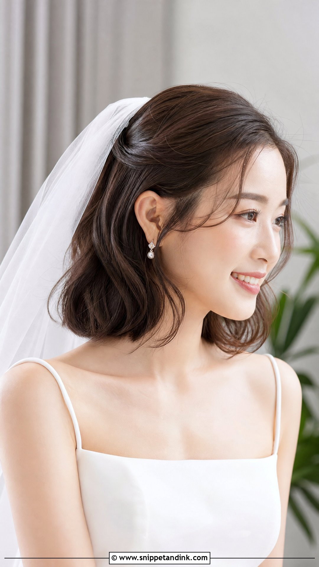 Bob Bridal Hair For Shoulder Length Hair - Snippet and Ink - 15 Bridal Hair for Shoulder Length Hair Ideas