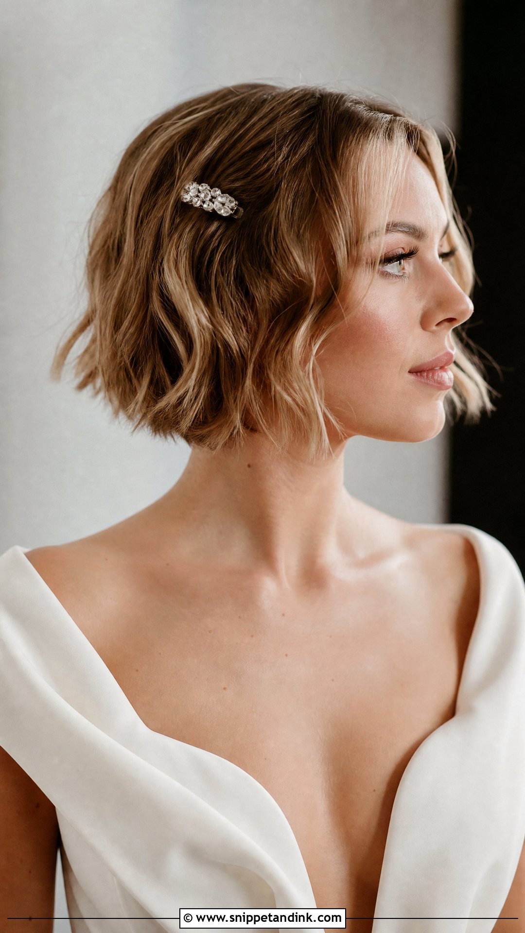 Bob Haircut With Soft Waves - Snippet and Ink - 20 Wedding Haircut Ideas
