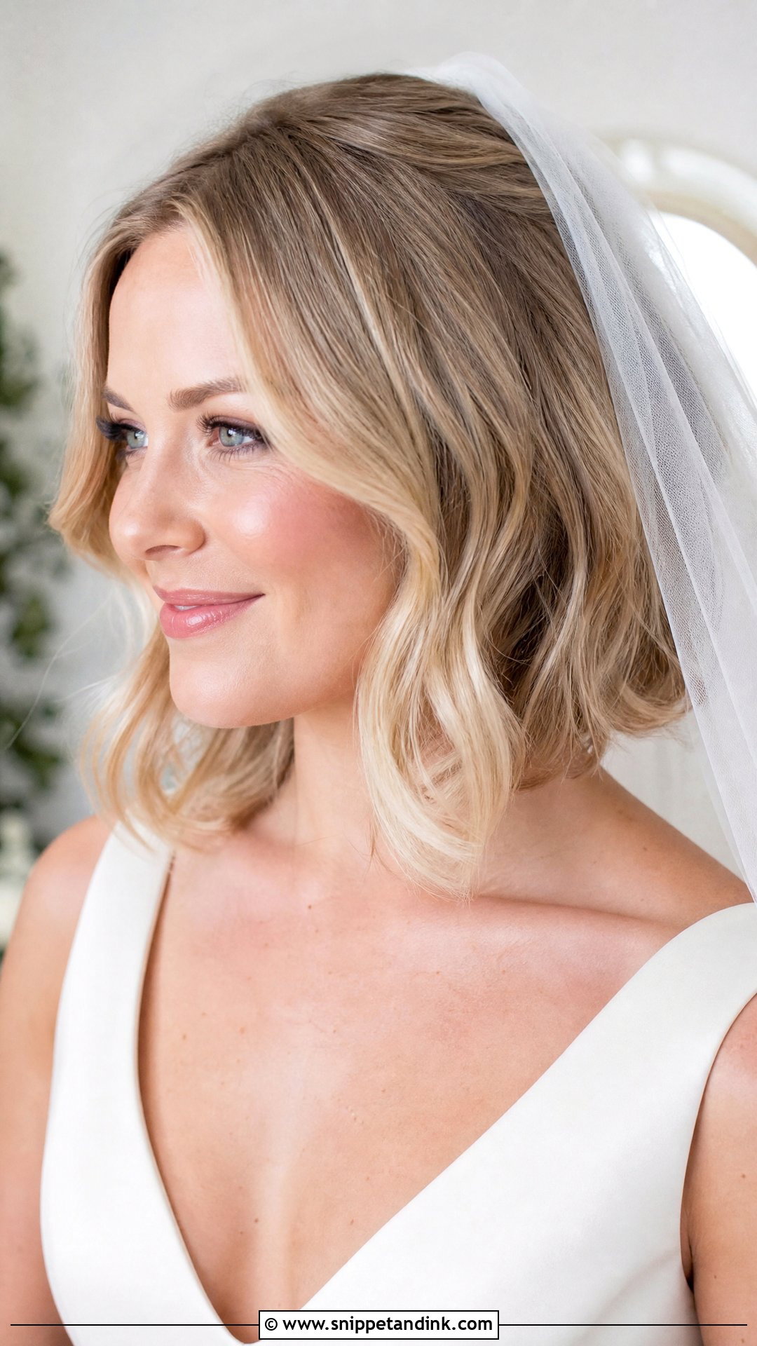 Bob Wedding Hairstyle With Veil - Snippet and Ink - 15 Bob Haircut Wedding Hairstyles