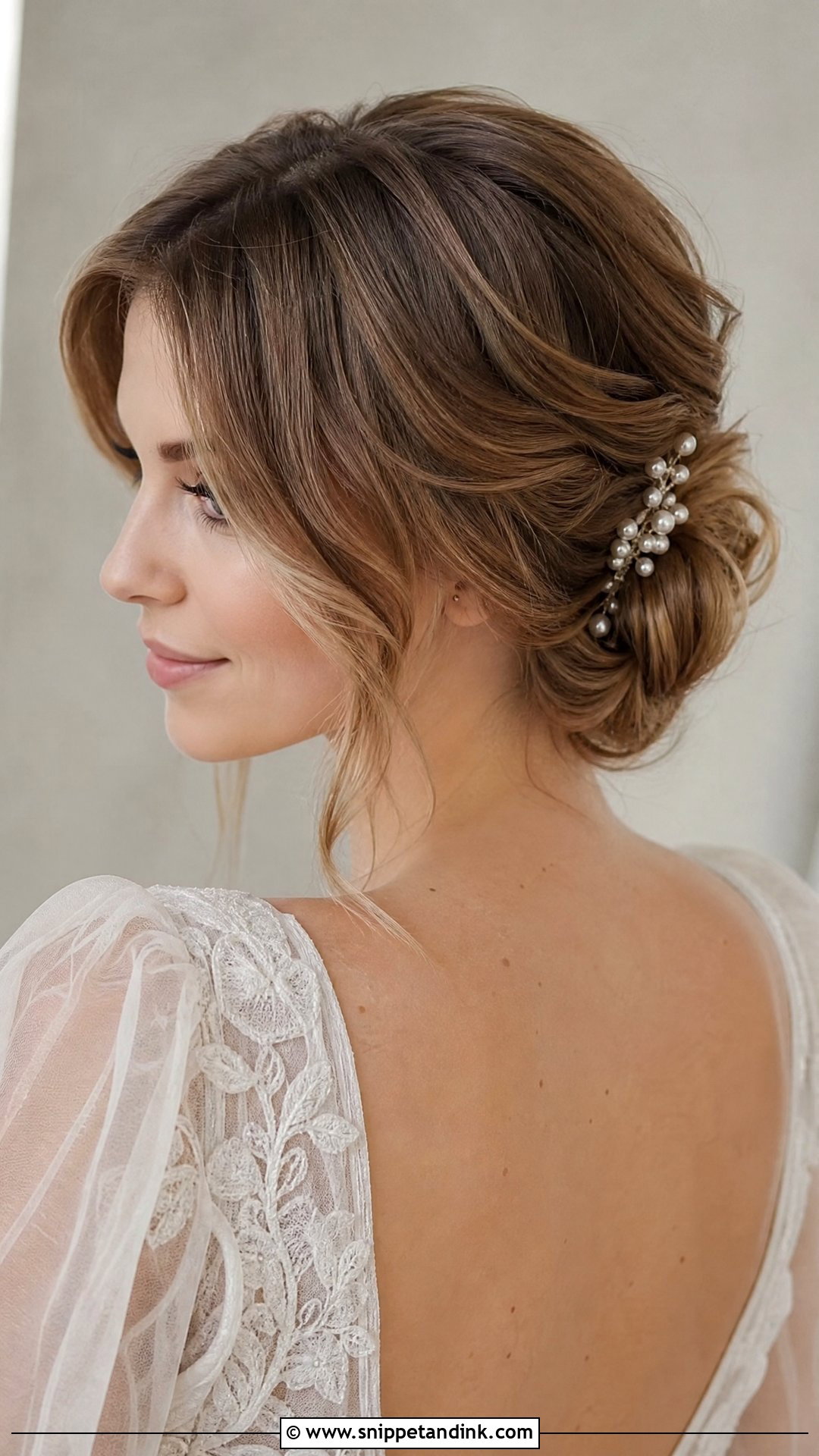 Bob Wedding Updo - Snippet and Ink - 15 Bob Hair for Wedding Ideas