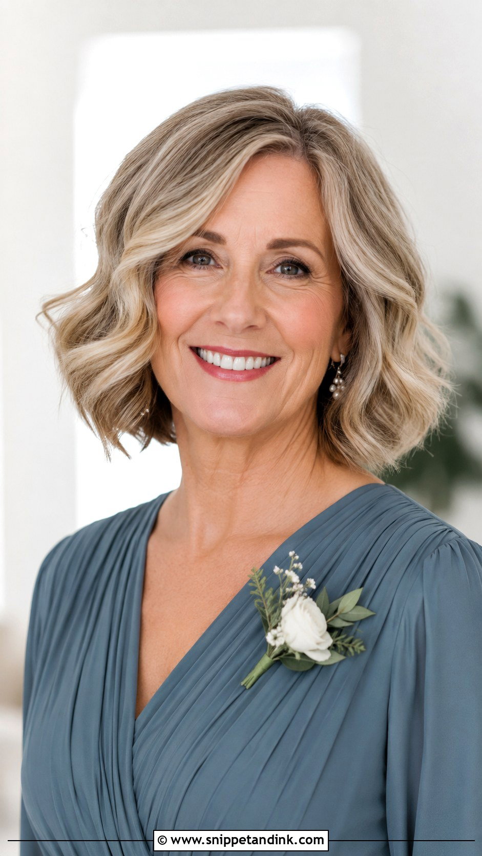 Bob With Soft Waves - Snippet and Ink - 25 Mother of Bride Wedding Hair Ideas
