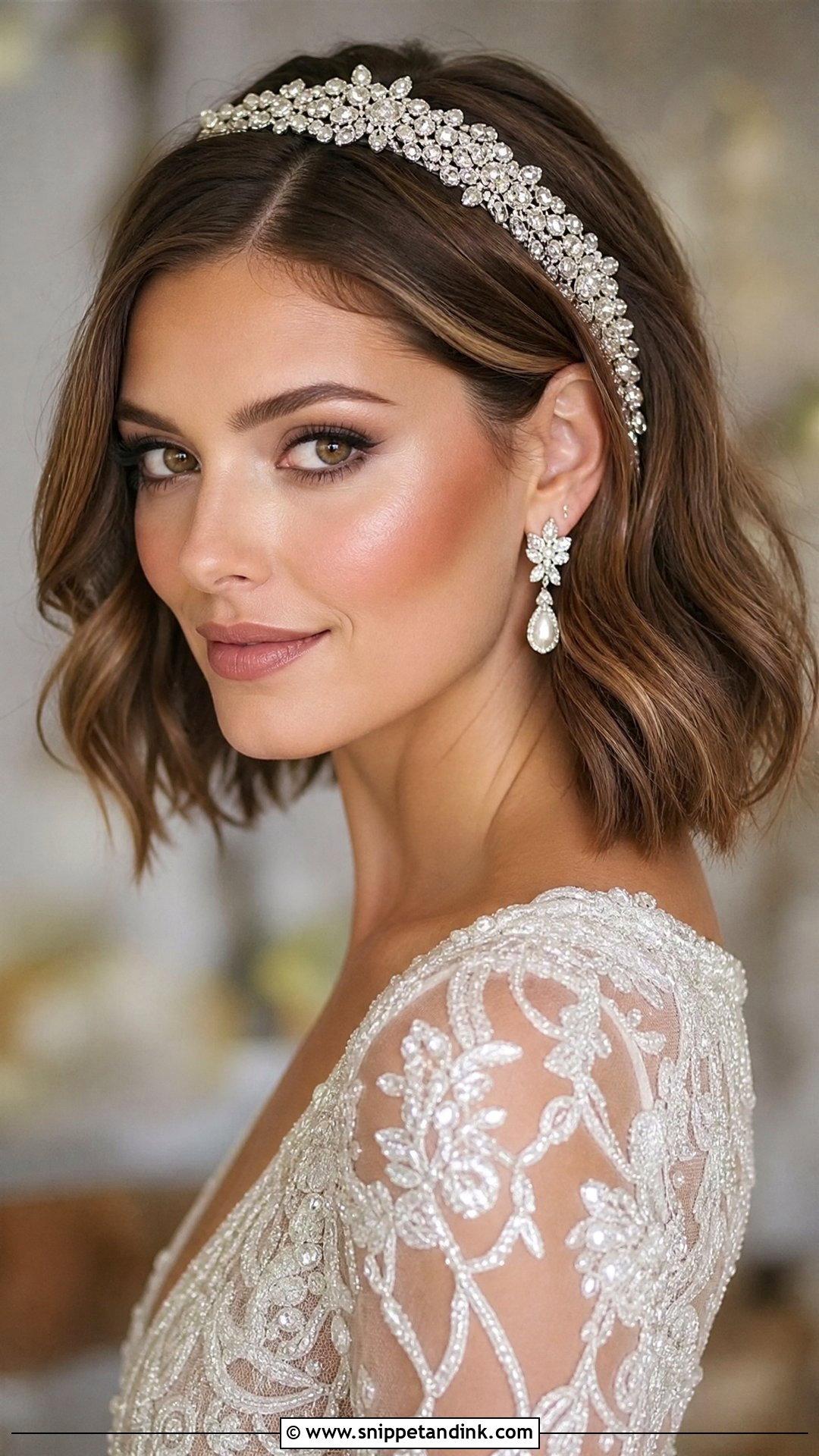 Bob With Statement Headband - Snippet and Ink - 20 Formal Bob Hairstyles Wedding