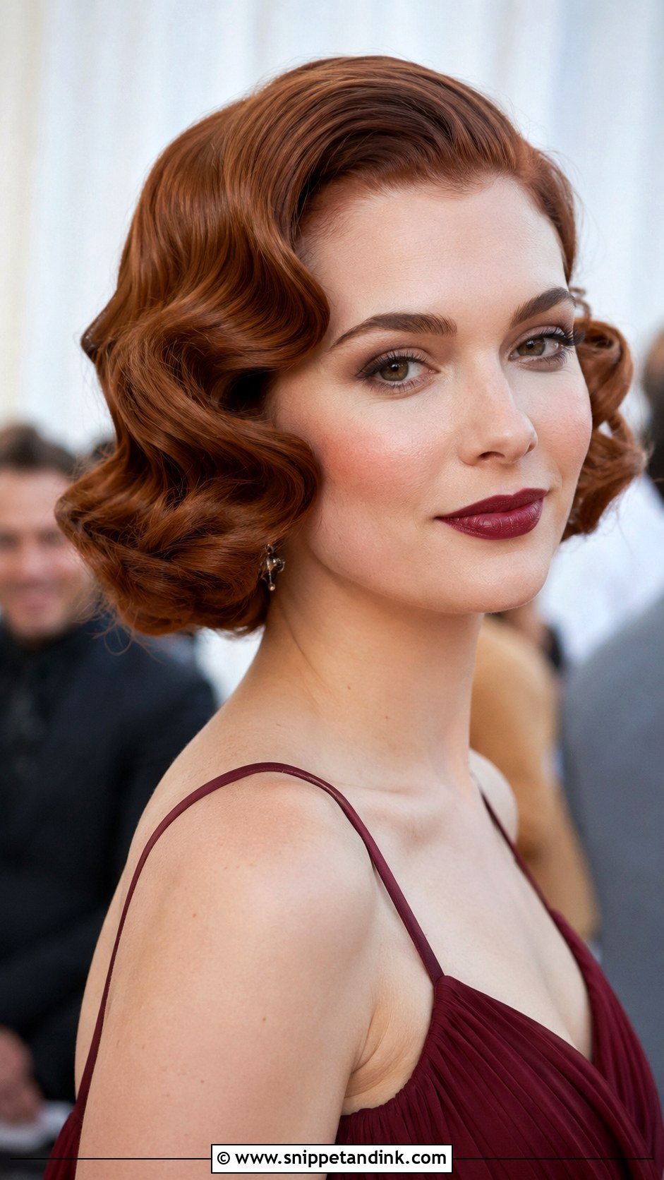 Bob with Vintage Waves for Wedding Guest - Snippet and Ink - 30 Hairdos for Wedding Guest