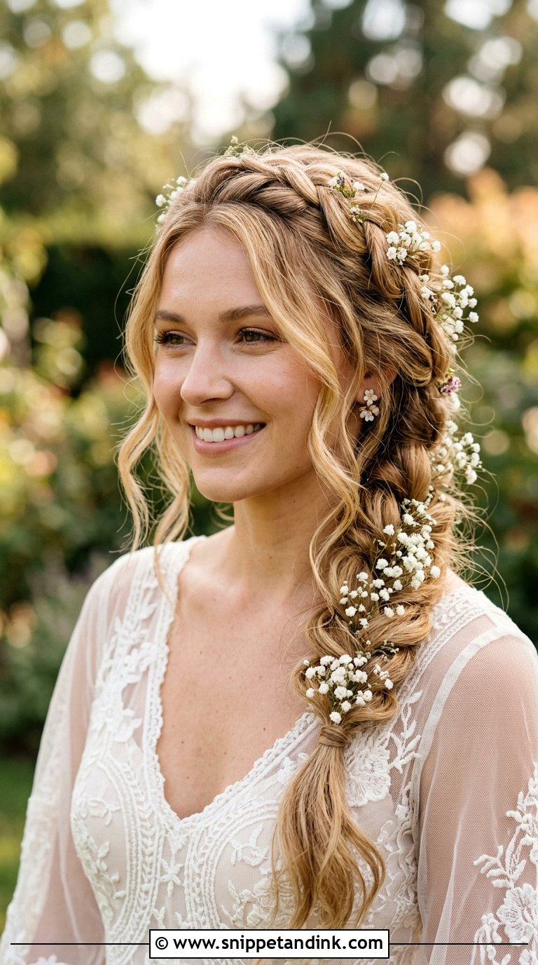 Bohemian Braided Bridal Wig - Snippet and Ink - 20 Bridal Wig Hairstyles