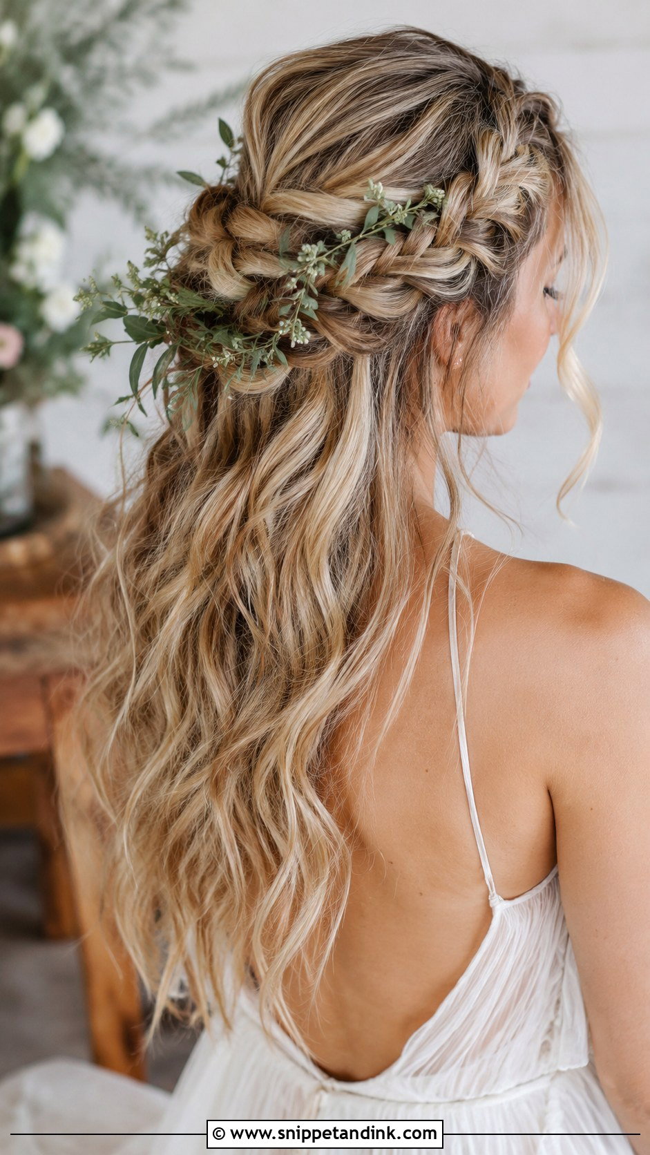 Bohemian Braided Half Up - Snippet and Ink - 20 Hairstyles for Weddings the Bride