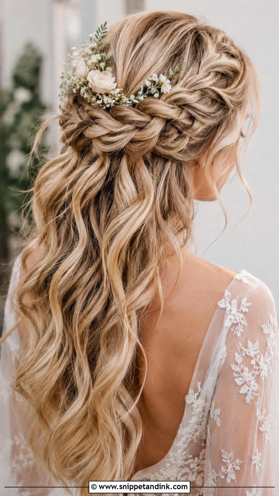 Bohemian Braided Half Updo - Snippet and Ink - 25 Classy Bridal Hair Ideas