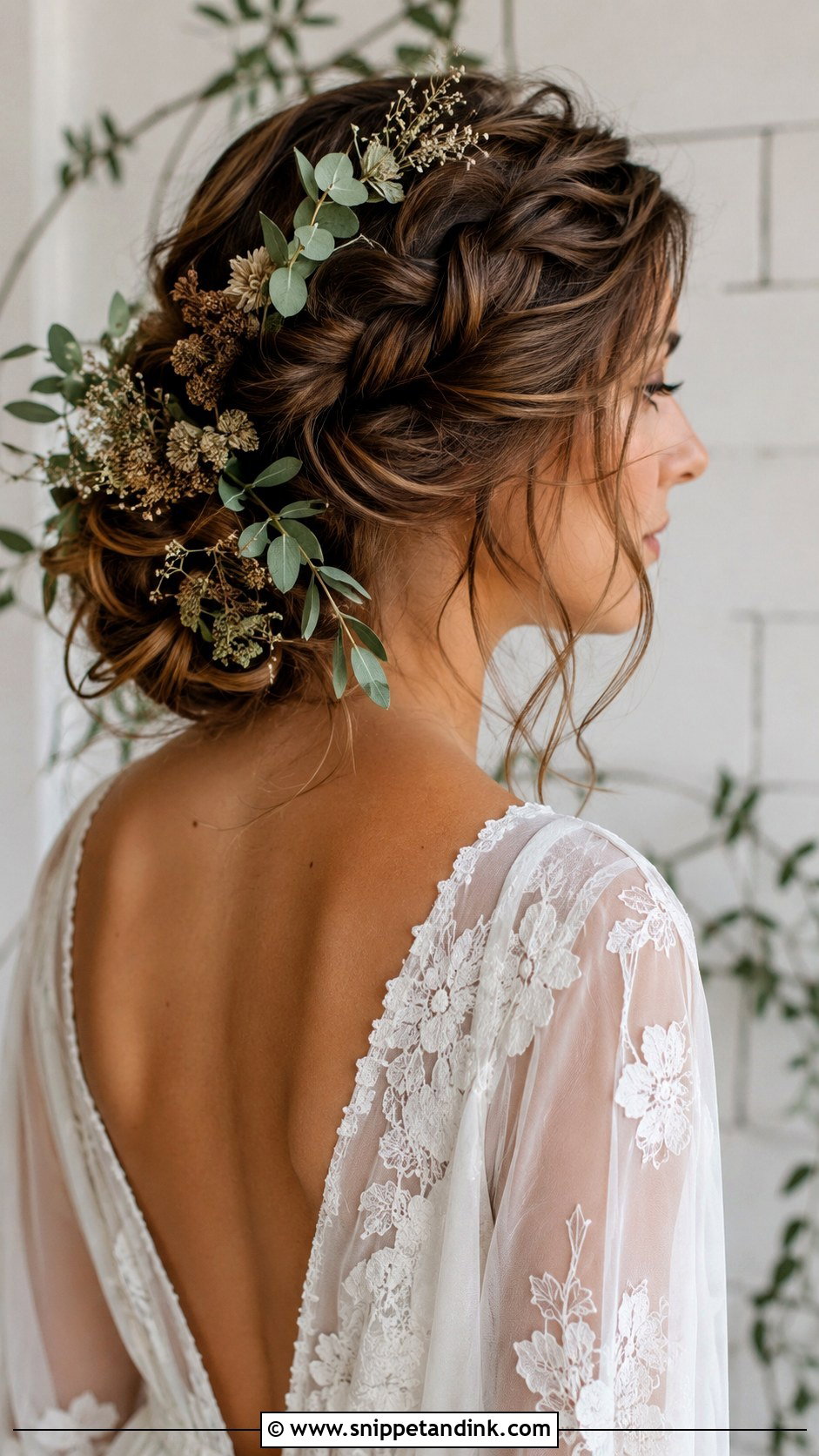 Bohemian Braided Updo - Snippet and Ink - 20 Hair Up for Wedding Ideas