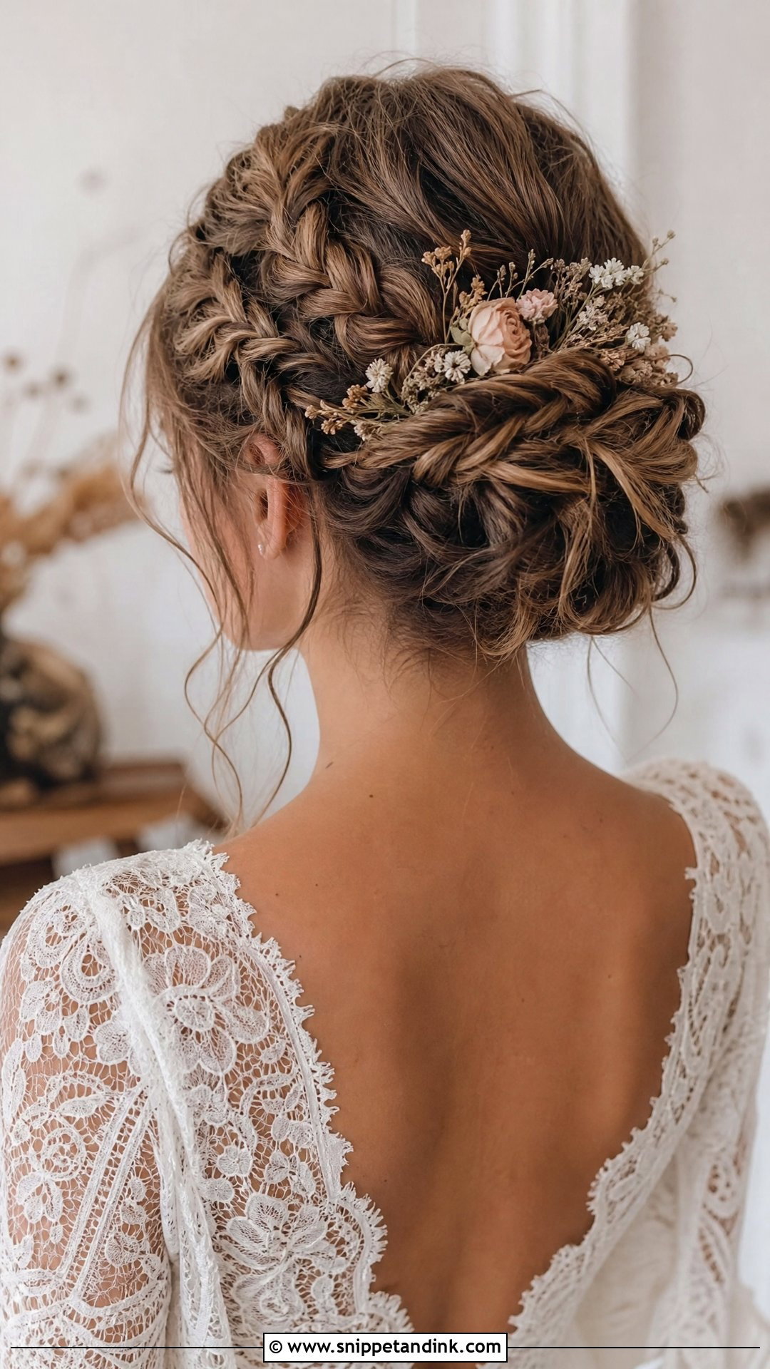 Bohemian Braided Updo - Snippet and Ink - 20 Hair Updo for Wedding Ideas