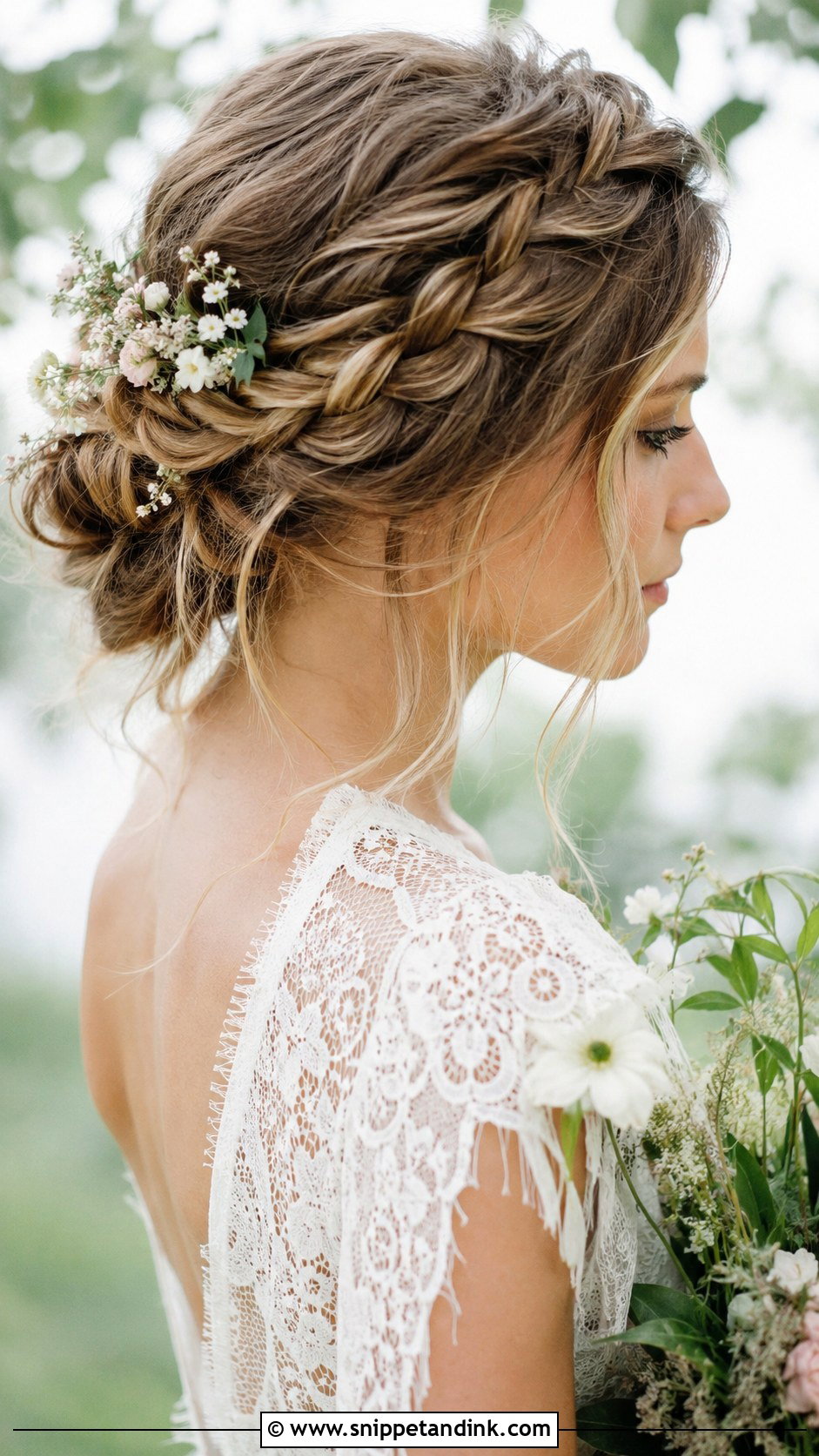 Bohemian Braided Updo - Snippet and Ink - 25 Bride Hair Updo Ideas