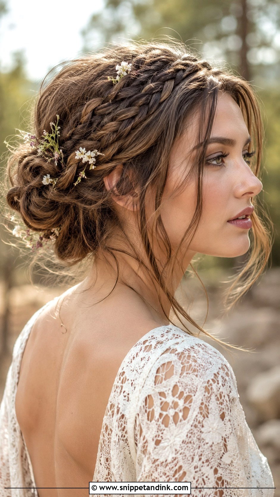 Bohemian Braided Updo - Snippet and Ink - 25 Hair Styles Wedding Guest