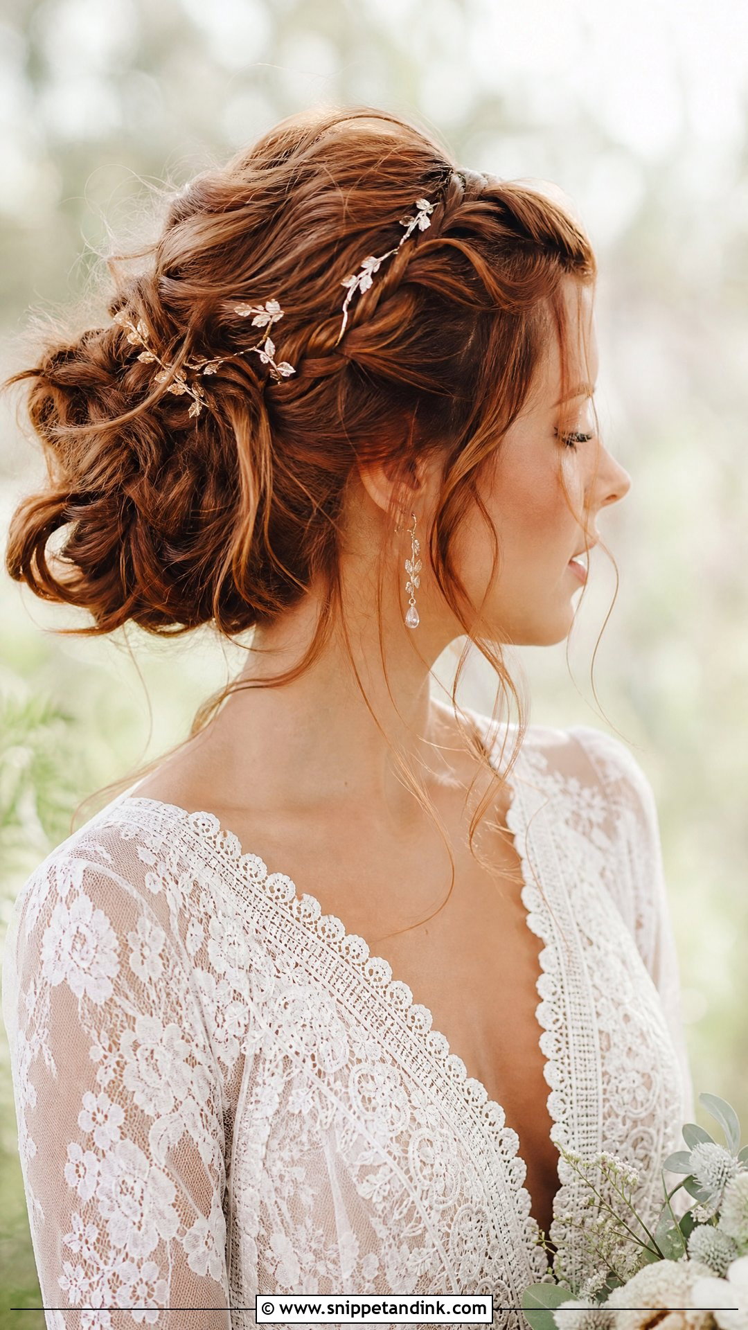 Bohemian Bridal Bun - Snippet and Ink - 25 Bridal Bun Hairstyles Brides