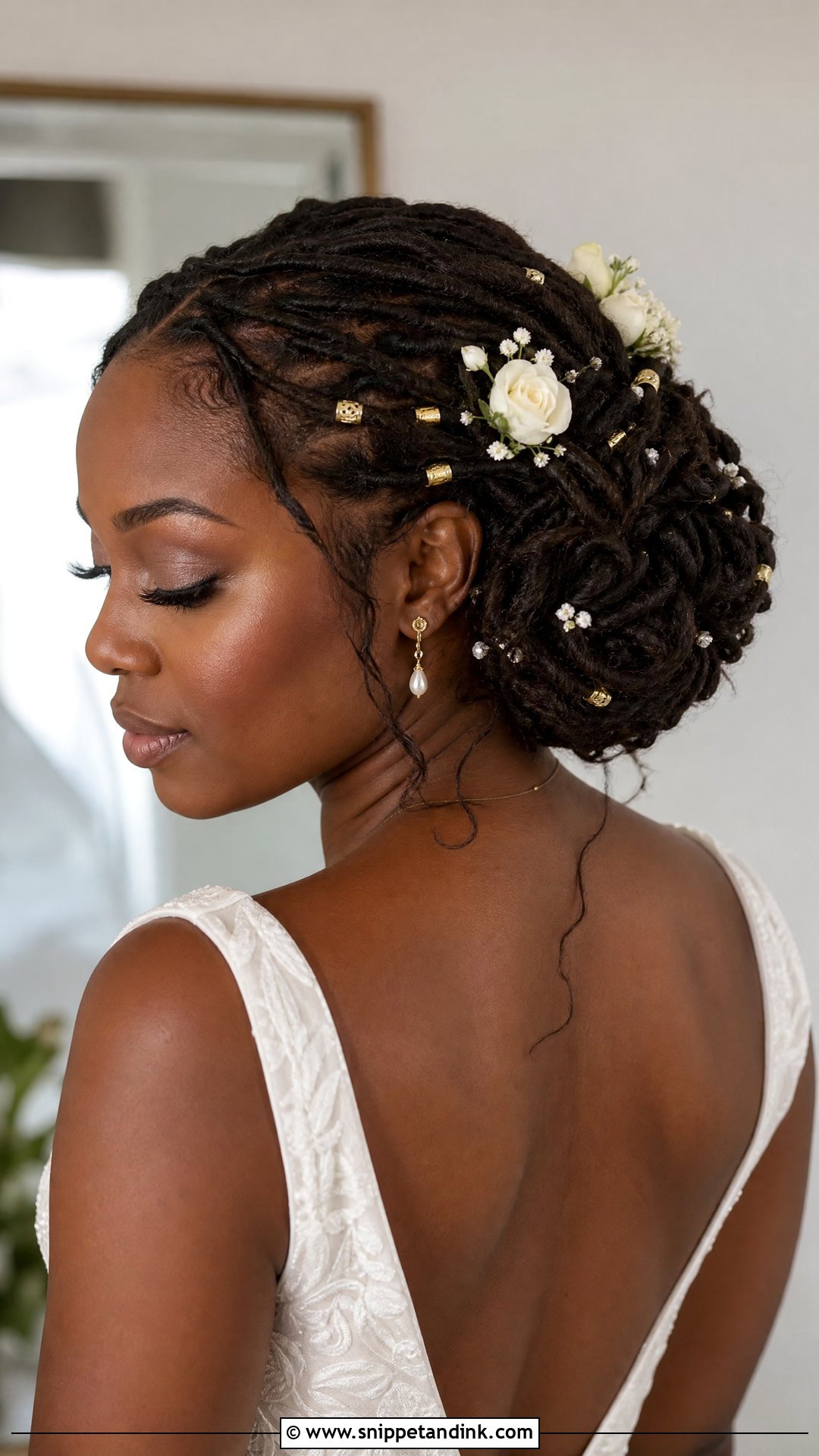 Bohemian Bride Locs - Snippet and Ink - 15 Bohemian Bride Hair Ideas