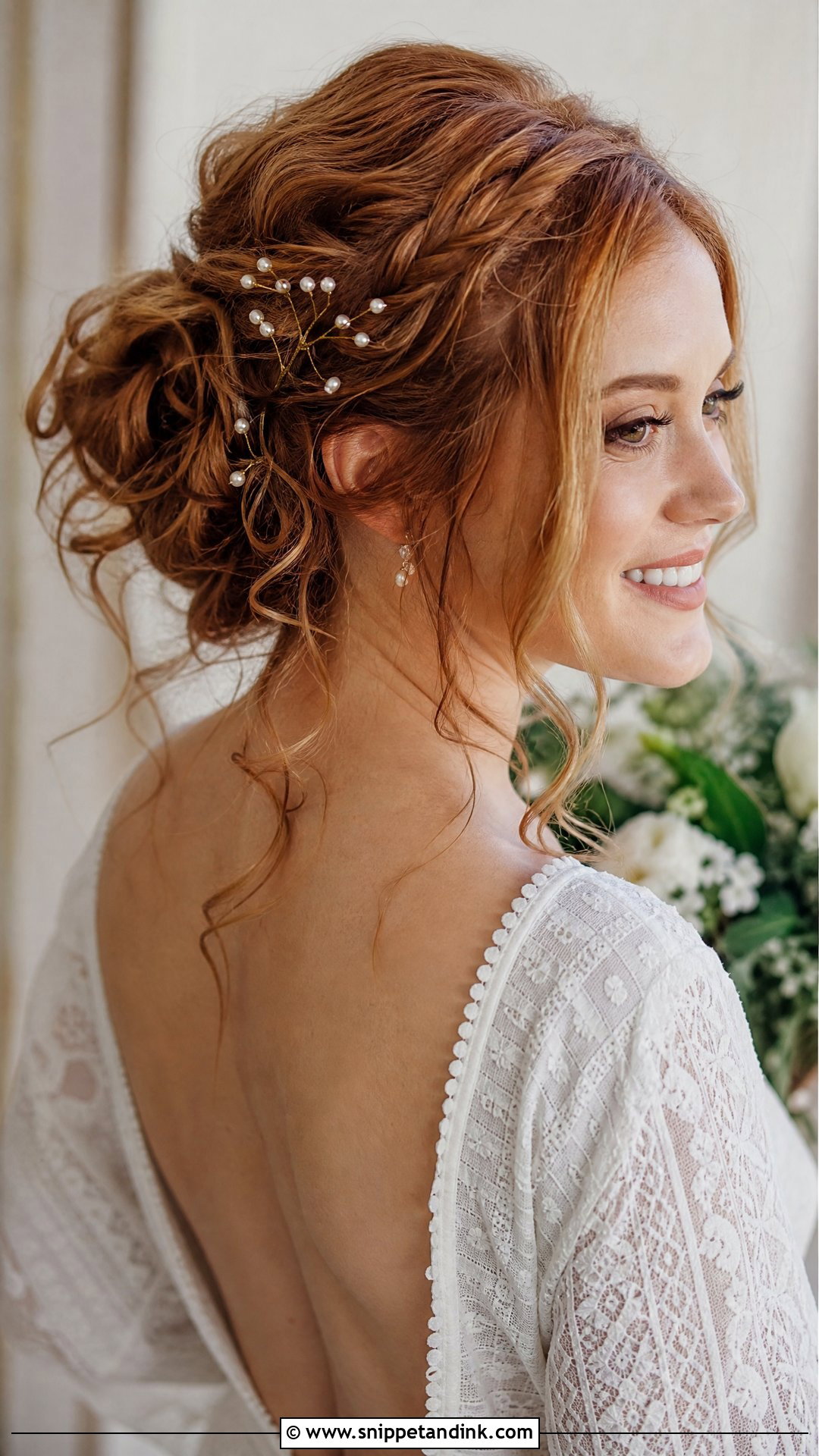 Bohemian Bride Messy Updo - Snippet and Ink - 15 Bohemian Bride Hair Ideas