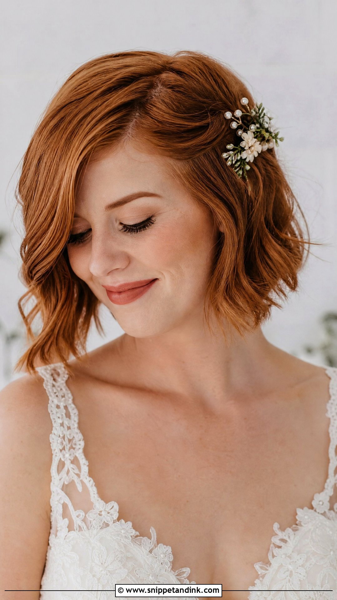 Bohemian Bride Short Hair - Snippet and Ink - 15 Bohemian Bride Hair Ideas
