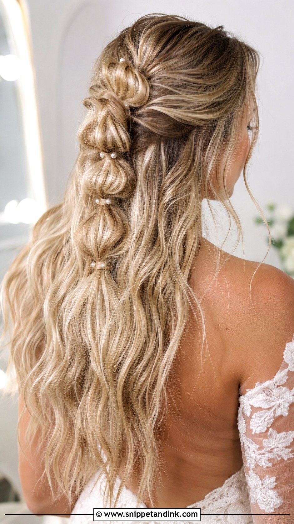 Bohemian Bubble Braid With Hair Down - Snippet and Ink - 25 Wedding Hairstyles for Long Hair Down