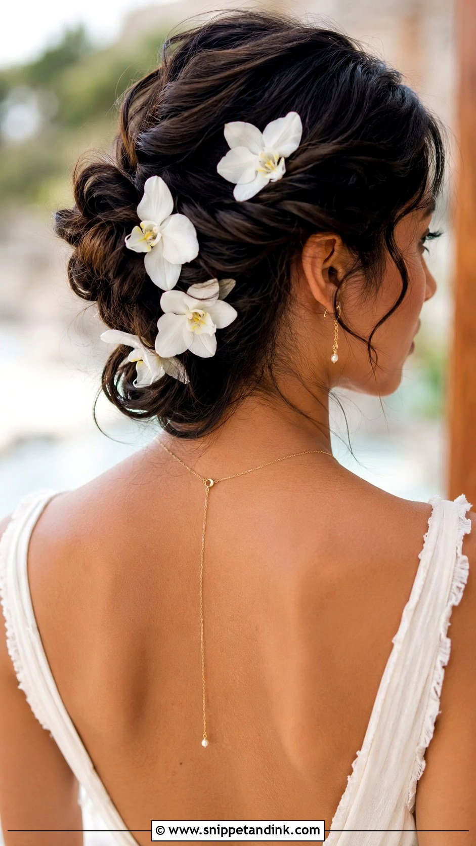 Bohemian Bun With Dried Flowers - Snippet and Ink - 20 Flower Bun Hairstyle Wedding Bride Ideas