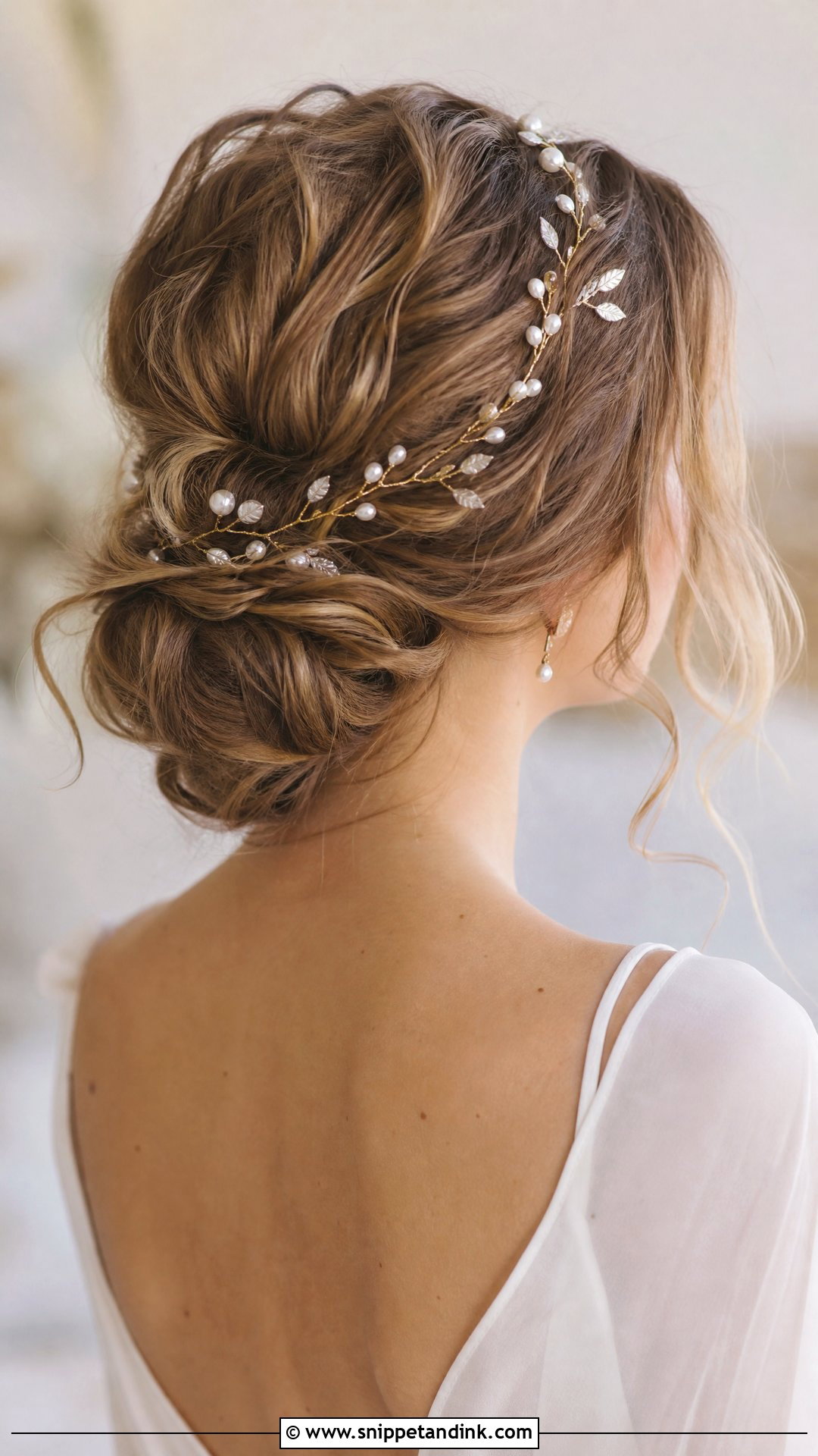 Bohemian Hair Vine Updo - Snippet and Ink - 20 Bohemian Bridal Hair Ideas