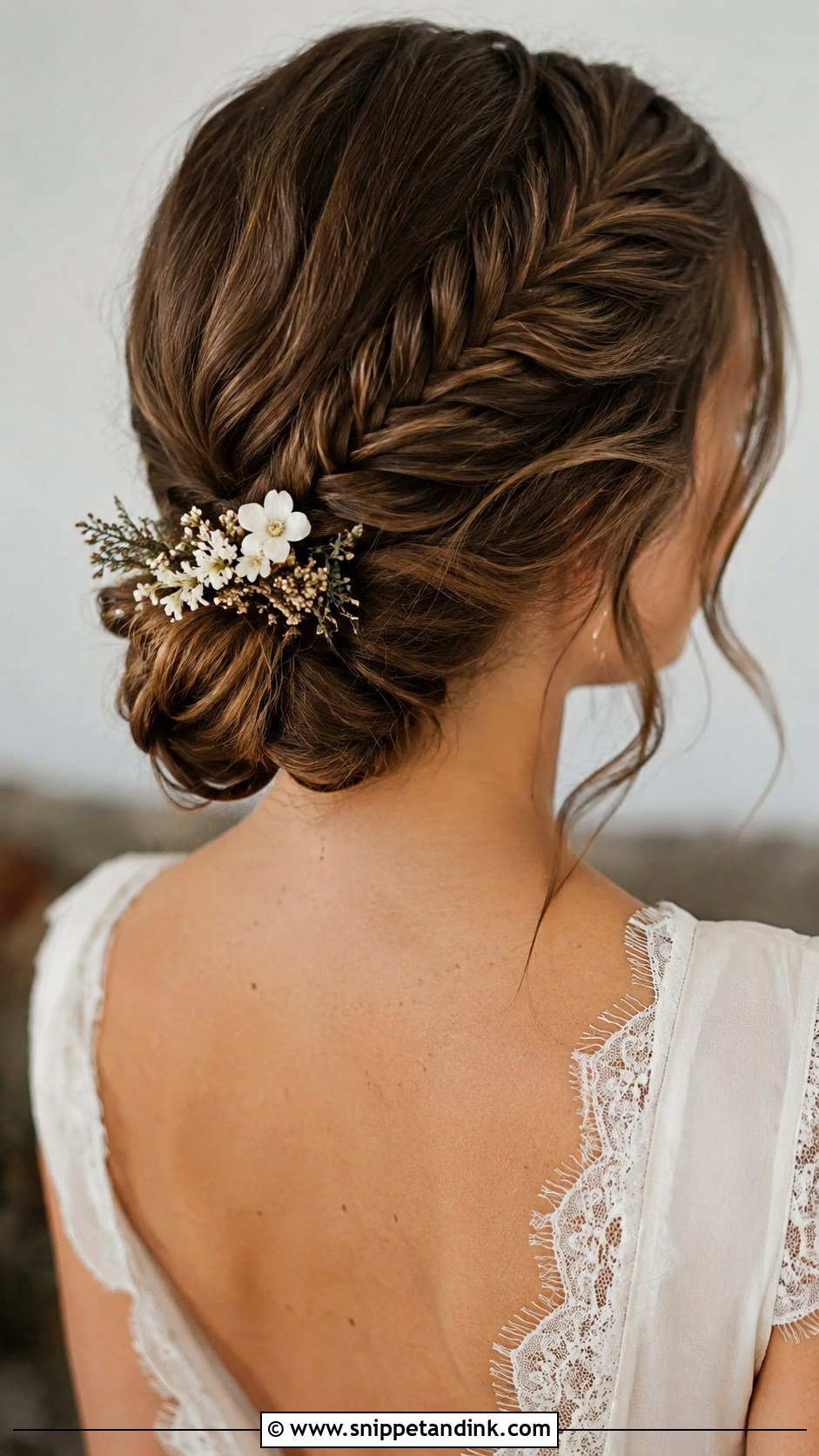 Bohemian Low Bun Wedding Hairstyle - Snippet and Ink - 25 Low Bun Hairstyles Wedding