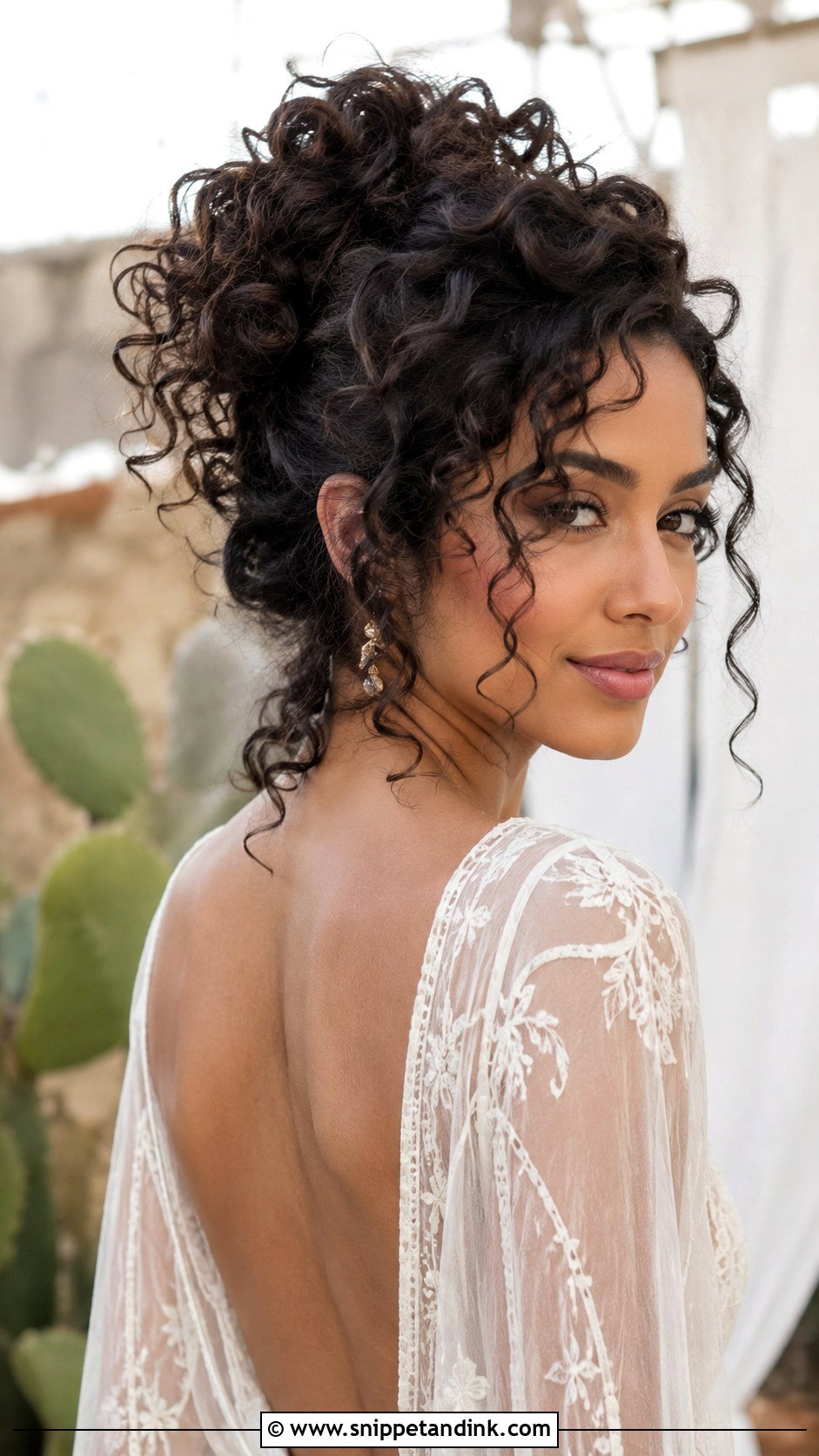 Bohemian Messy Updo - Snippet and Ink - 30 Bridal Hair Updo Ideas