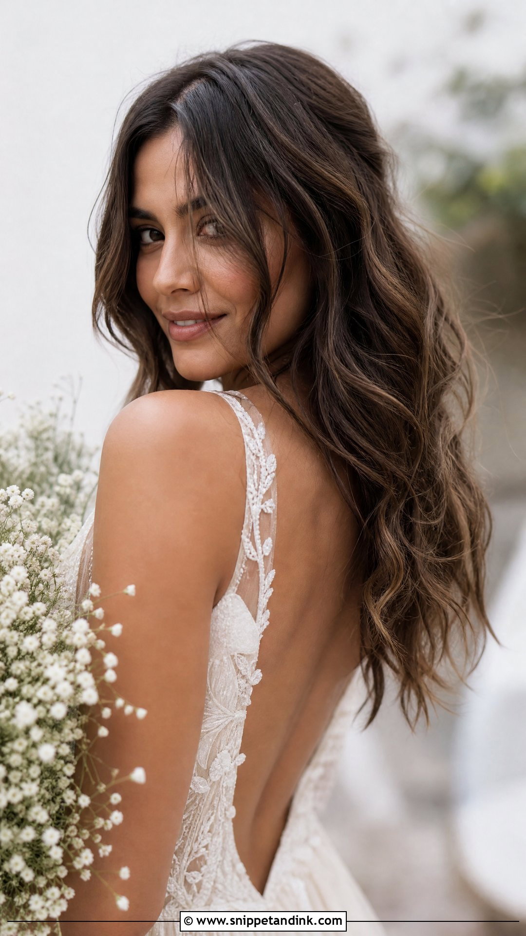 Bohemian Wavy Blowout - Snippet and Ink - 30 Bridal Blowout Hair Ideas