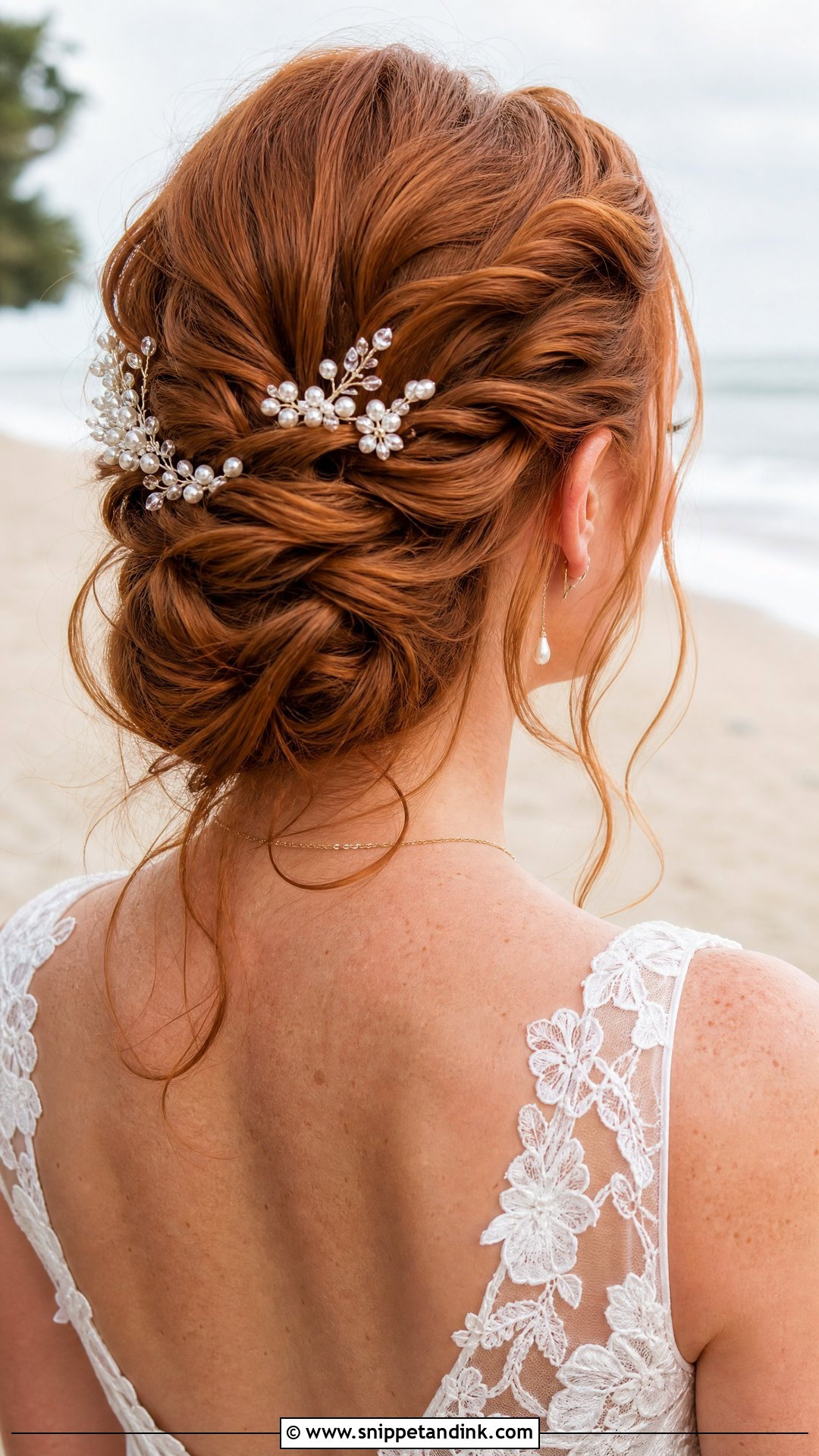 Boho Beach Wedding Twisted Updo - Snippet and Ink - 15 Boho Beach Wedding Hair Ideas