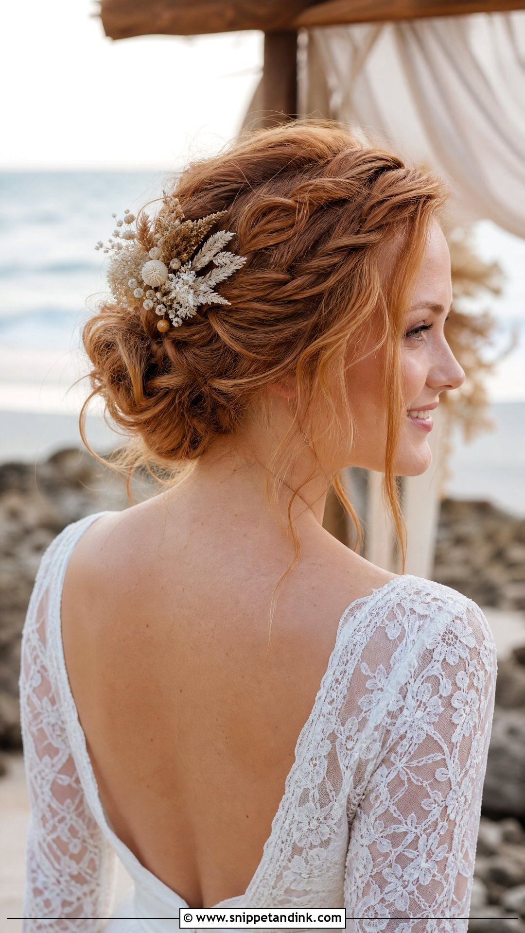 Boho Beach Wedding Updo - Snippet and Ink - 15 Beach Wedding Updo Hairstyles