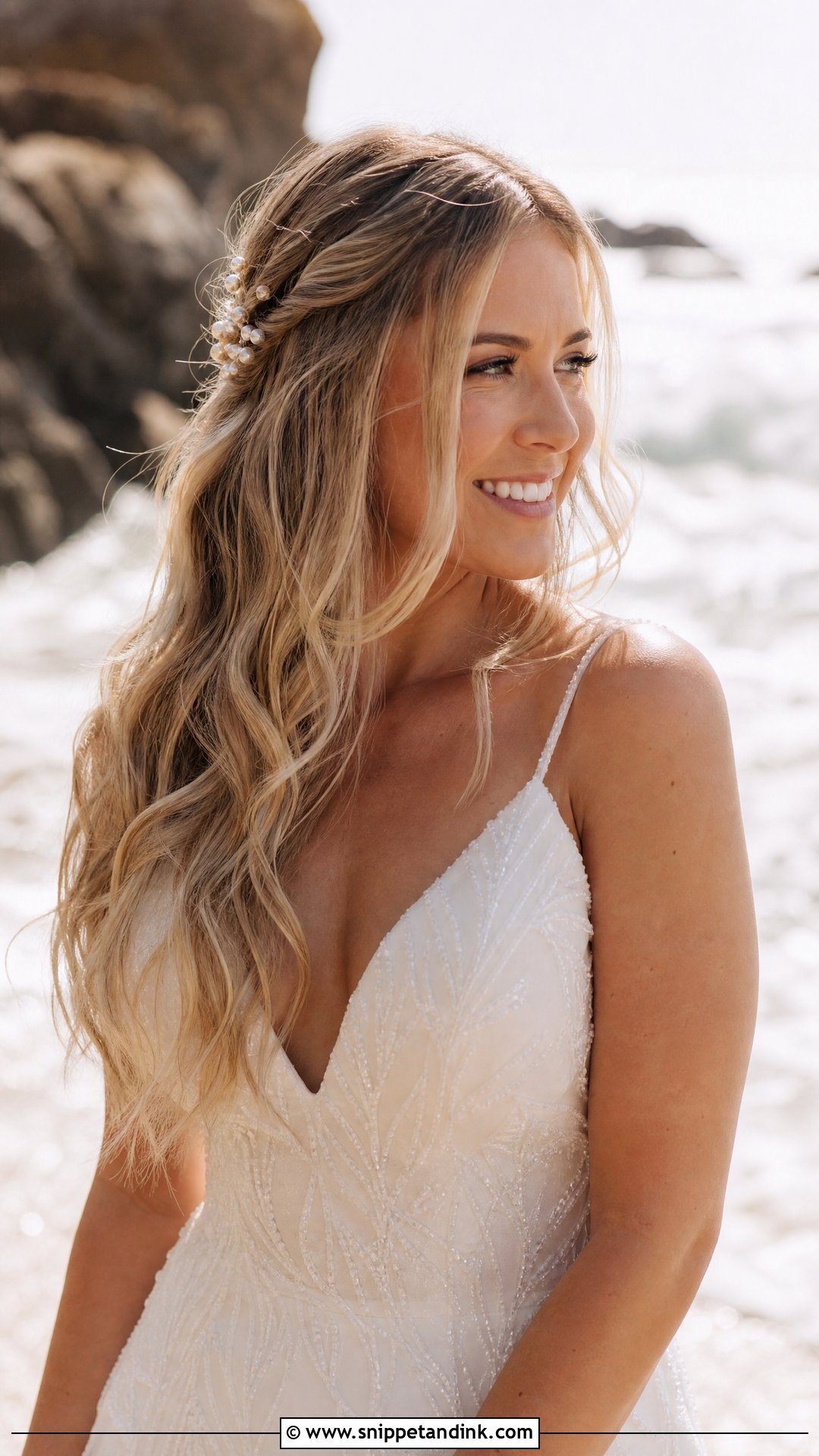 Boho Beach Wedding Waves - Snippet and Ink - 15 Boho Beach Wedding Hair Ideas