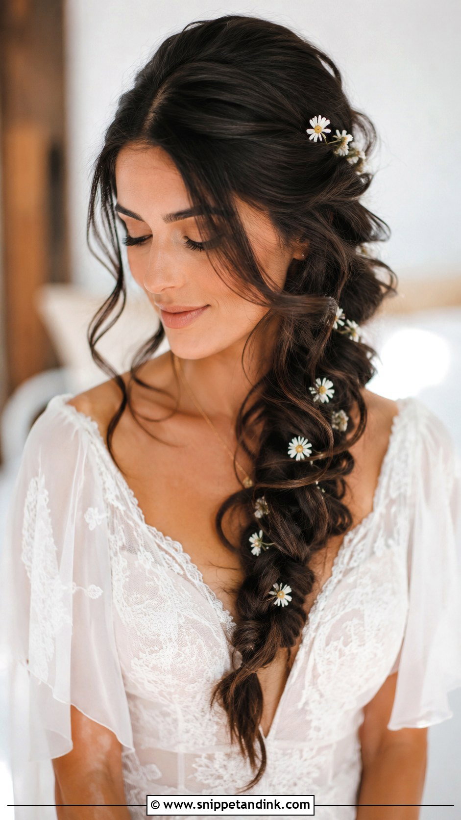 Boho Braid Wedding Hair - Snippet and Ink - 20 Hairdo for Long Hair Wedding Ideas