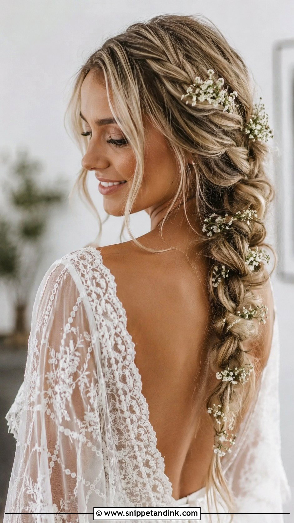 Boho Braid Wedding Hairstyle - Snippet and Ink - 15 Rambut Pengantin Wedding Hairstyles