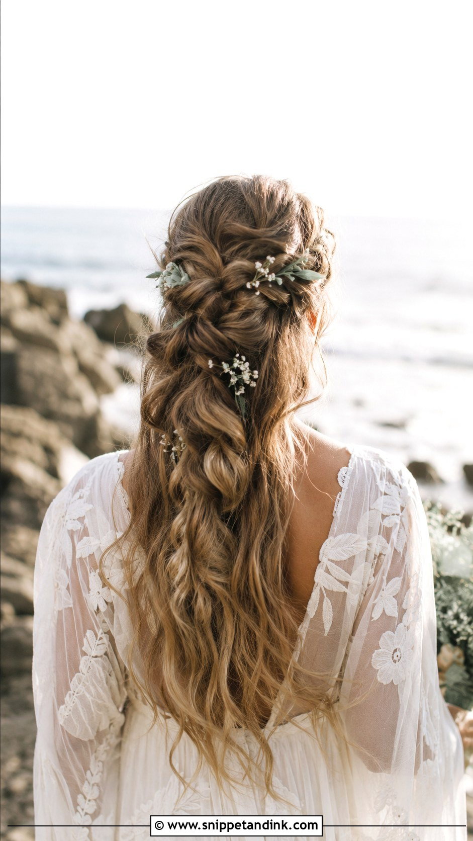 Boho Braid Wedding Hairstyle - Snippet and Ink - 25 Cute Wedding Hairstyles