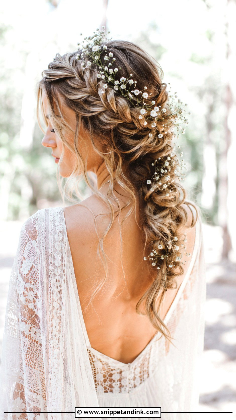 Boho Braid Wedding Hairstyle - Snippet and Ink - 25 Long Wedding Hairstyles