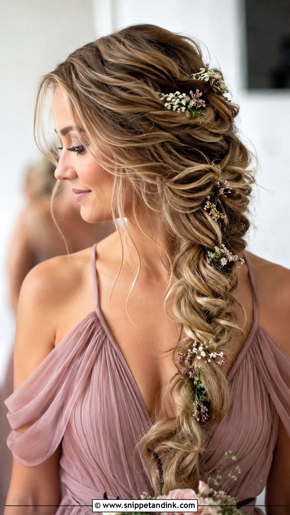 Boho Braid Wedding Hairstyle - Snippet and Ink - 30 Wedding Hairstyles for Bridesmaids