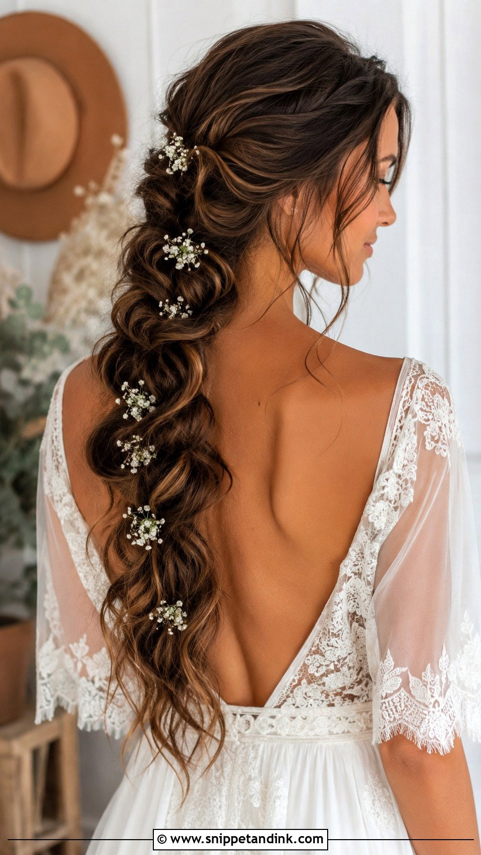 Boho Braid Wedding Hairstyle For Long Hair - Snippet and Ink - 20 Casual Wedding Hairstyles for Long Hair