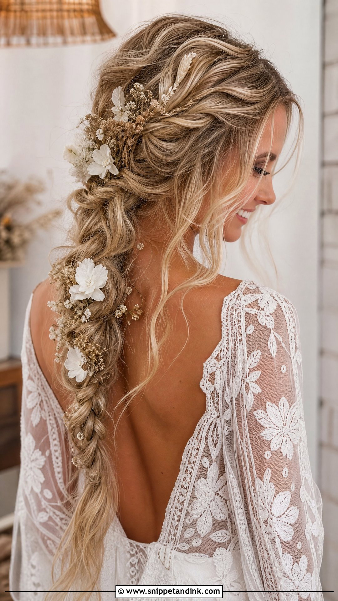 Boho Braid for Bride - Snippet and Ink - 20 Braid Hairstyles for Bride
