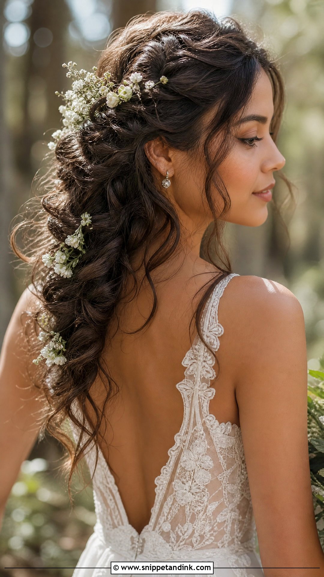 Boho Braided Bridal Hairstyle - Snippet and Ink - 20 Hairstyles for the Bride