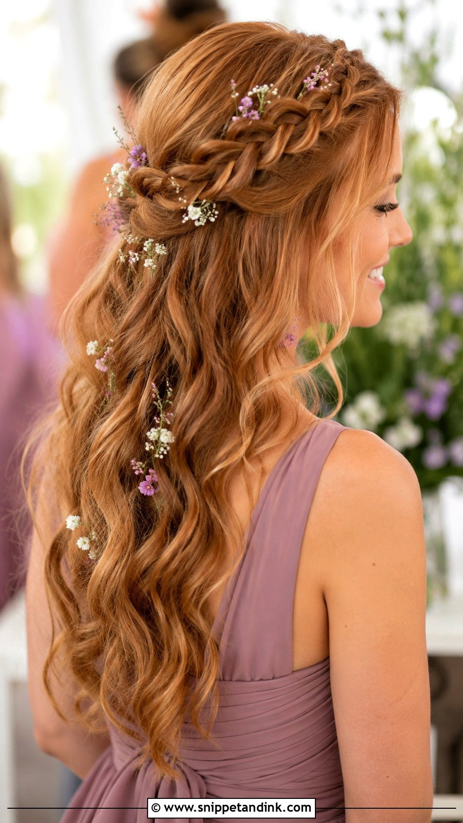 Boho Braided Bridesmaid Hairstyle - Snippet and Ink - 20 Bridesmaid Hairstyles with Braids