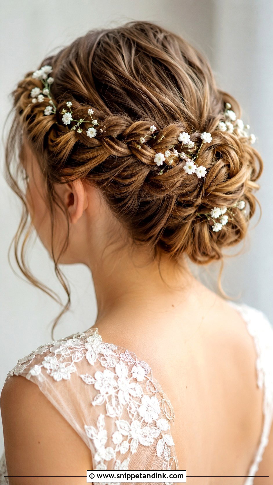 Boho Braided Bun for Brides - Snippet and Ink - 25 Long Hair Updo for Wedding Ideas