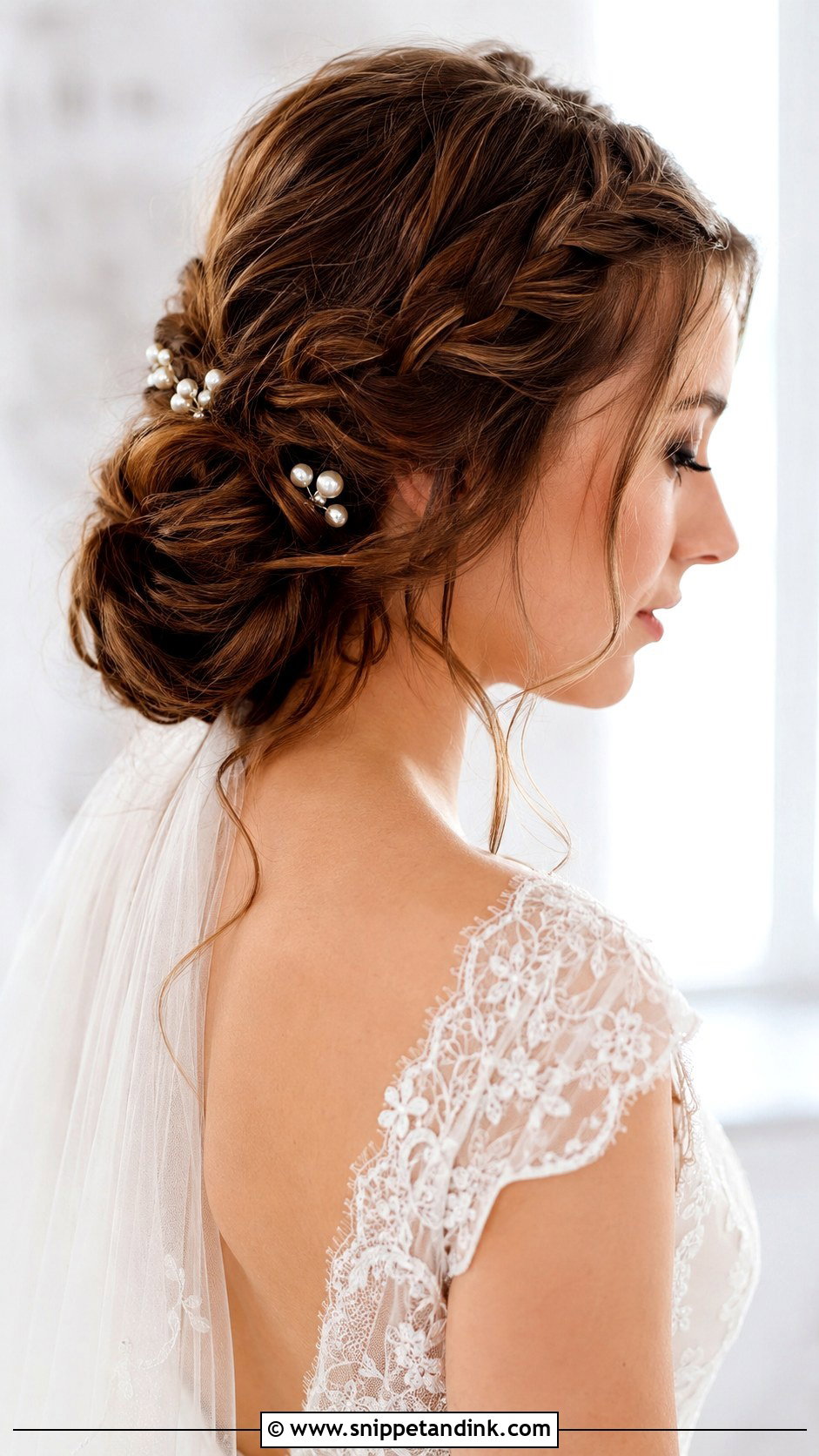 Boho Braided Chignon Wedding Hairstyle - Snippet and Ink - 25 Boho Braid Wedding Hair Ideas