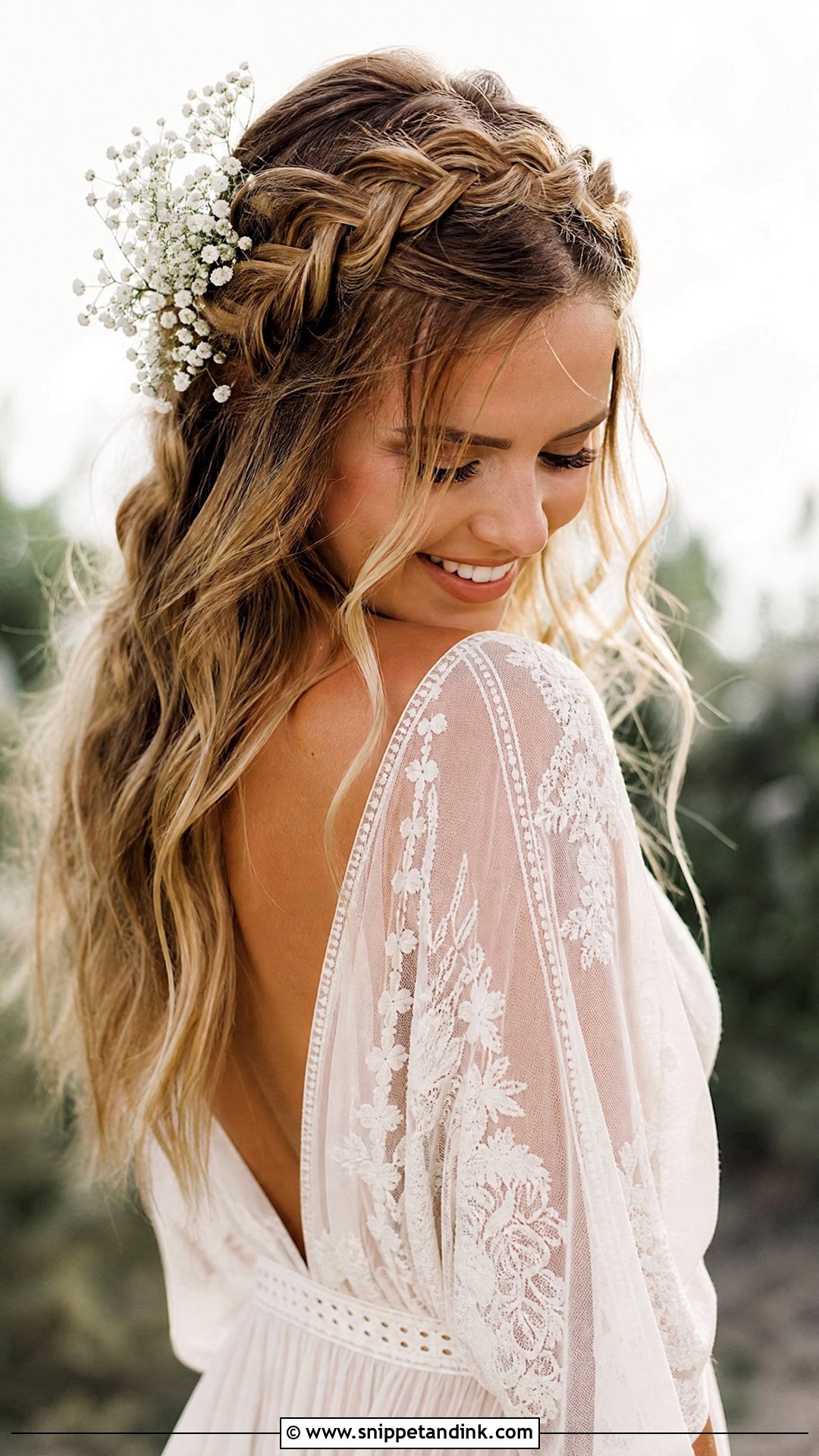Boho Braided Crown - Snippet and Ink - 20 Medium Wedding Hairstyles