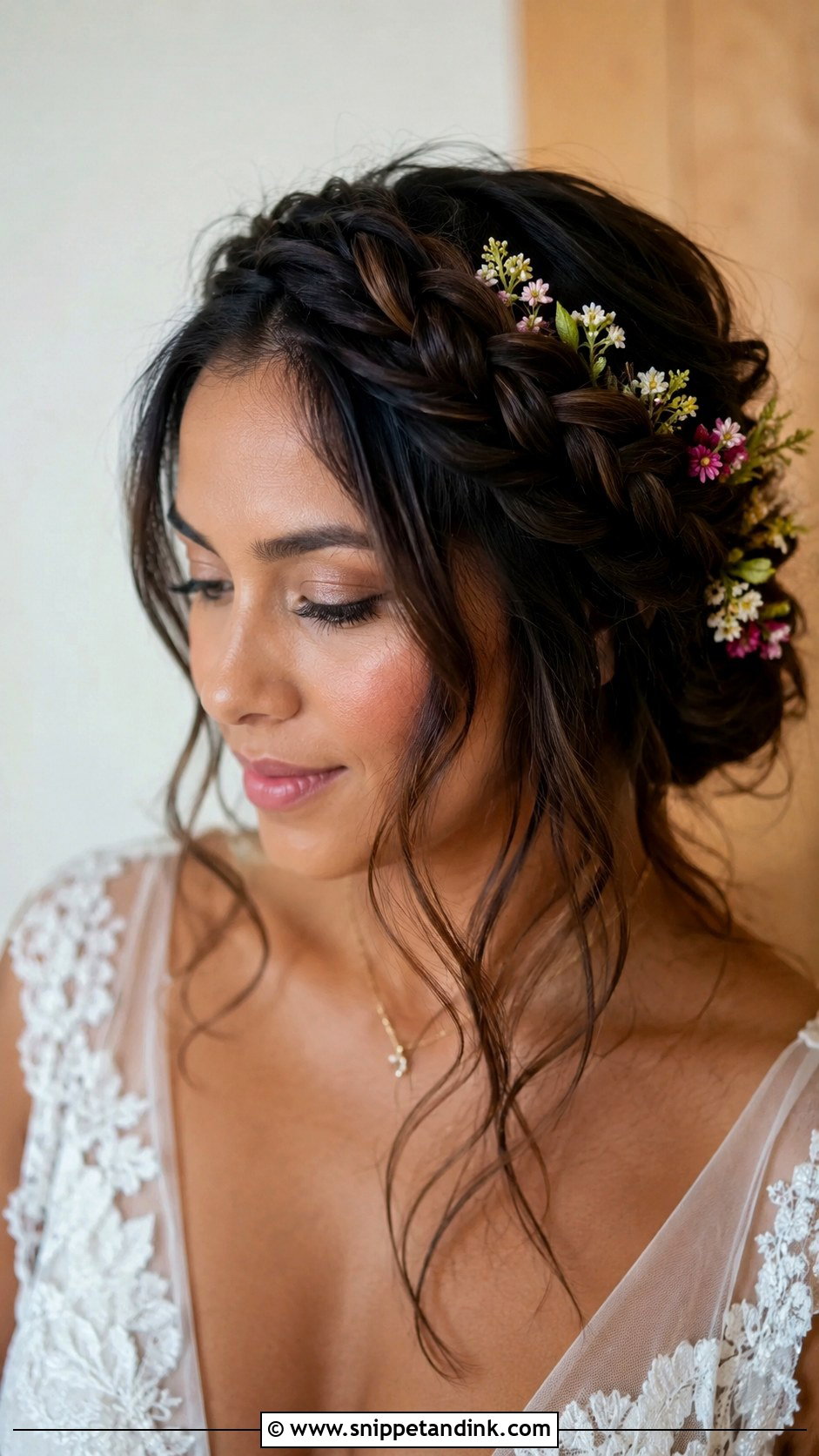 Boho Braided Crown - Snippet and Ink - 20 Sims 4 CC Wedding Hair Ideas