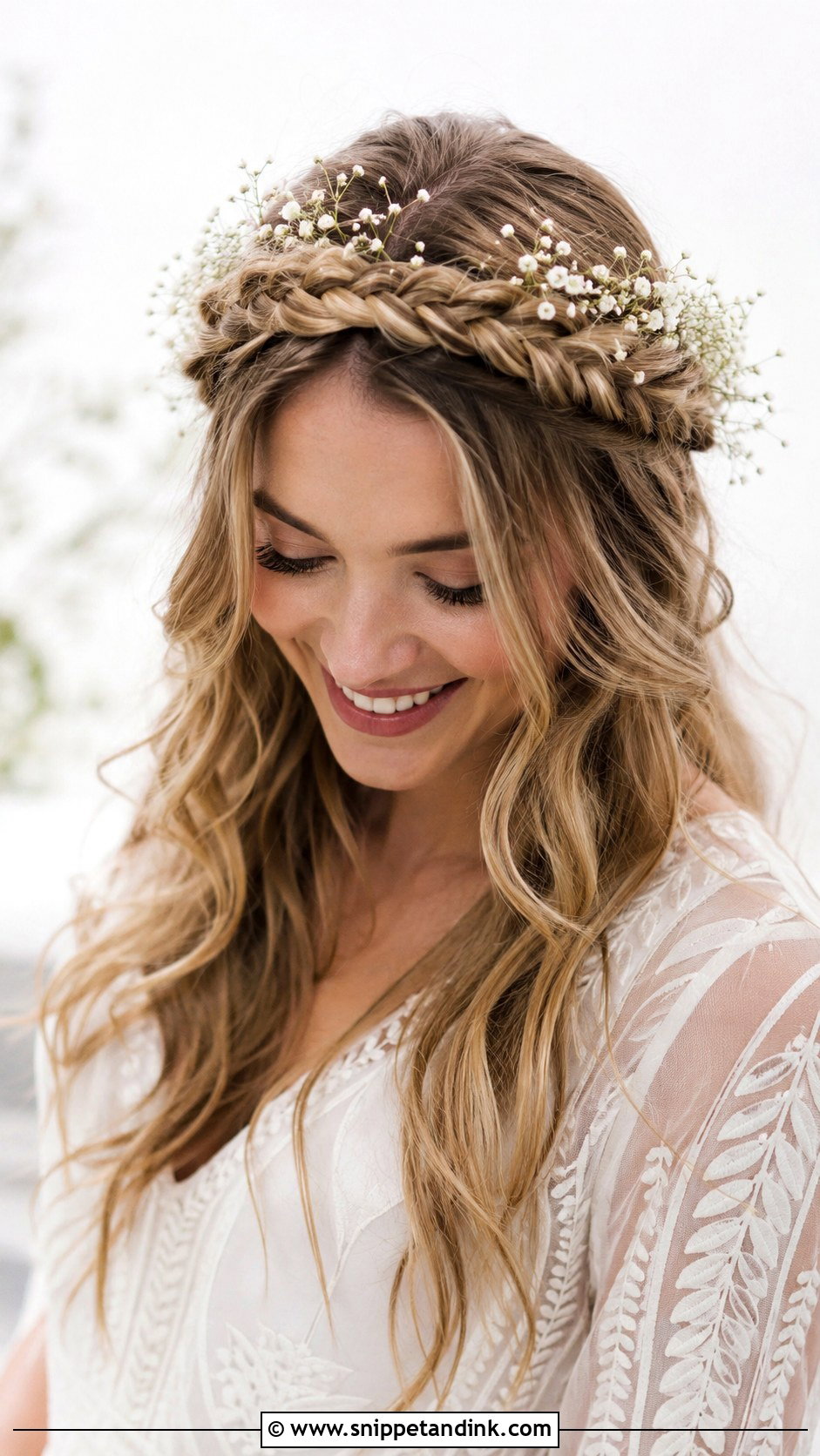 Boho Braided Crown - Snippet and Ink - 20 Wedding Day Hairstyles for Bride
