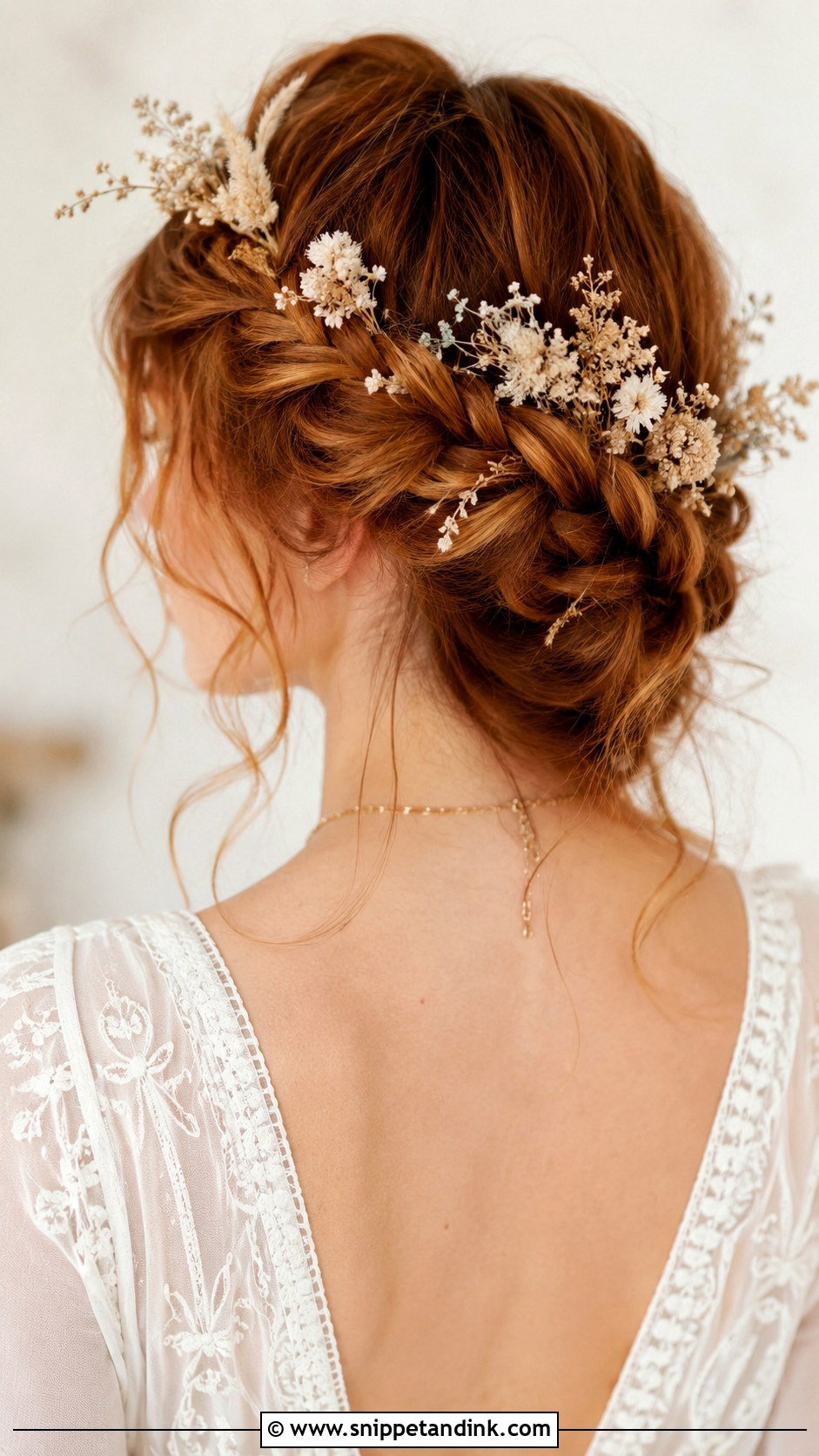 Boho Braided Crown - Snippet and Ink - 20 Braided Bridal Hair Ideas