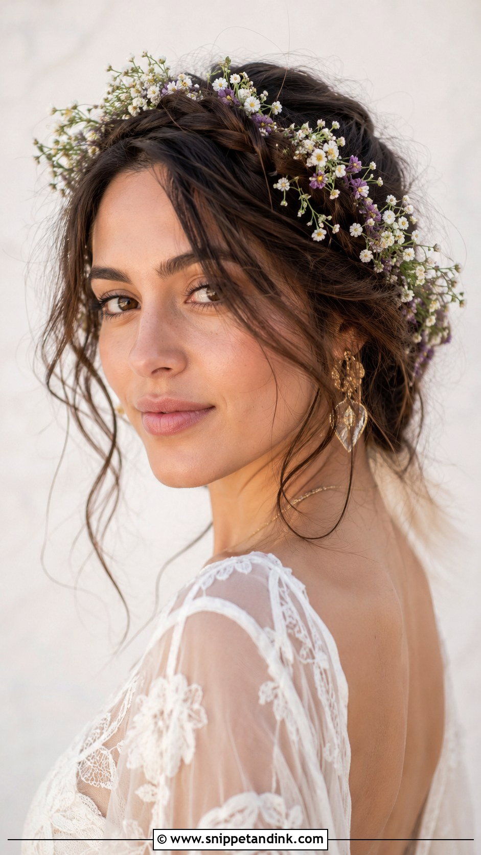 Boho Braided Crown - Snippet and Ink - 20 Wedding Hairs