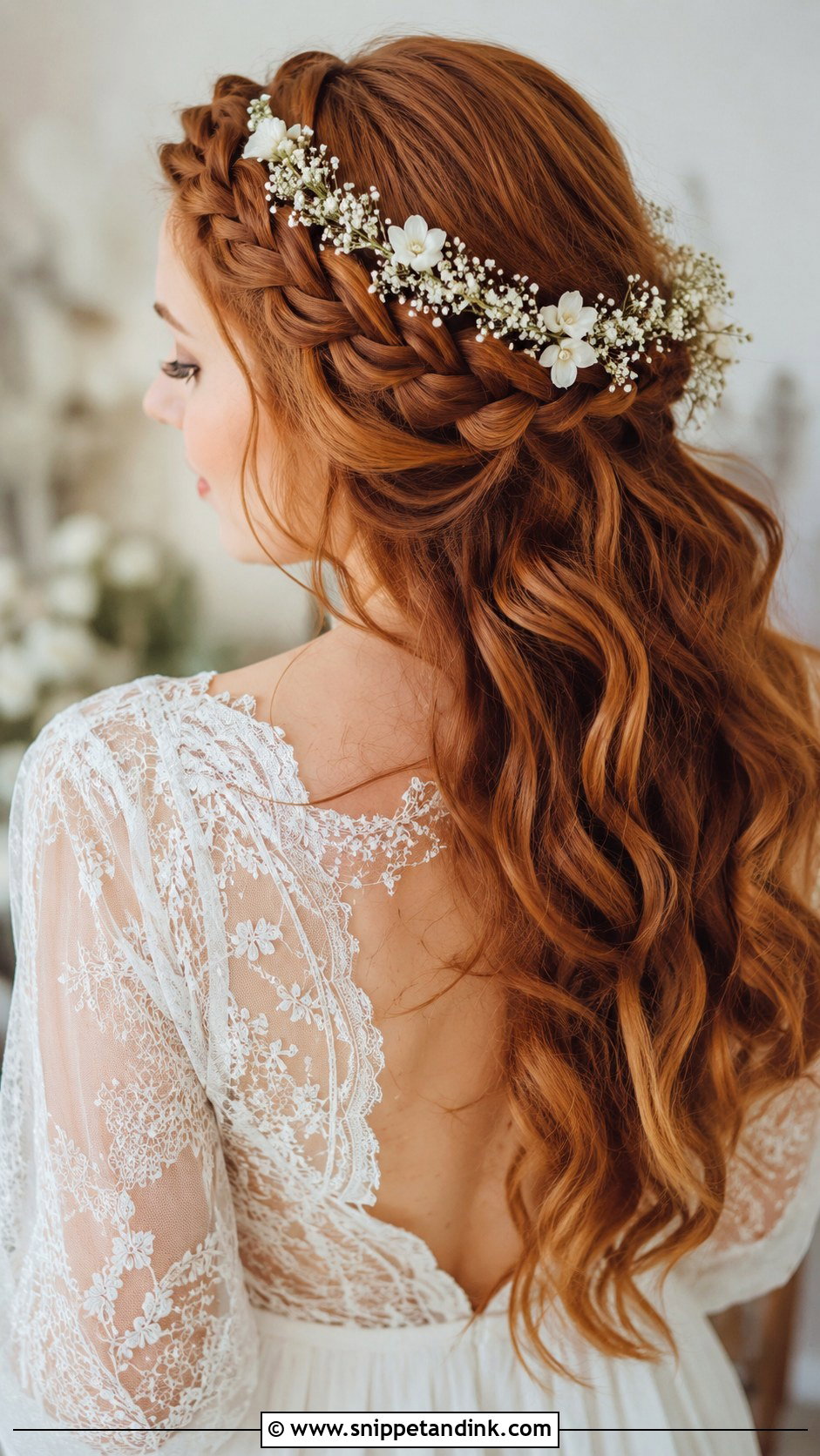 Boho Braided Crown - Snippet and Ink - 25 Bride Hair Styles
